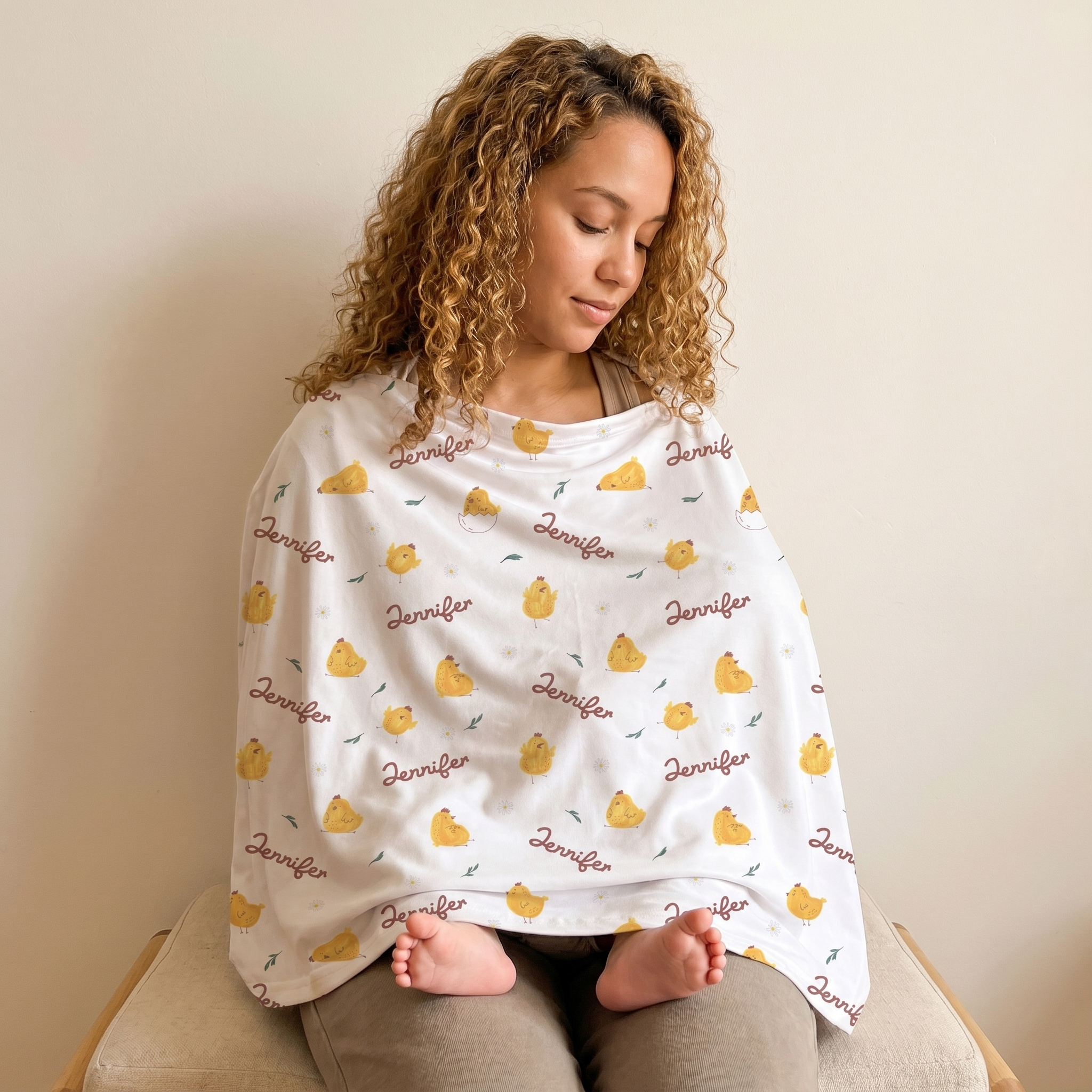 5-in-1 Nursing Cover in Little Chick