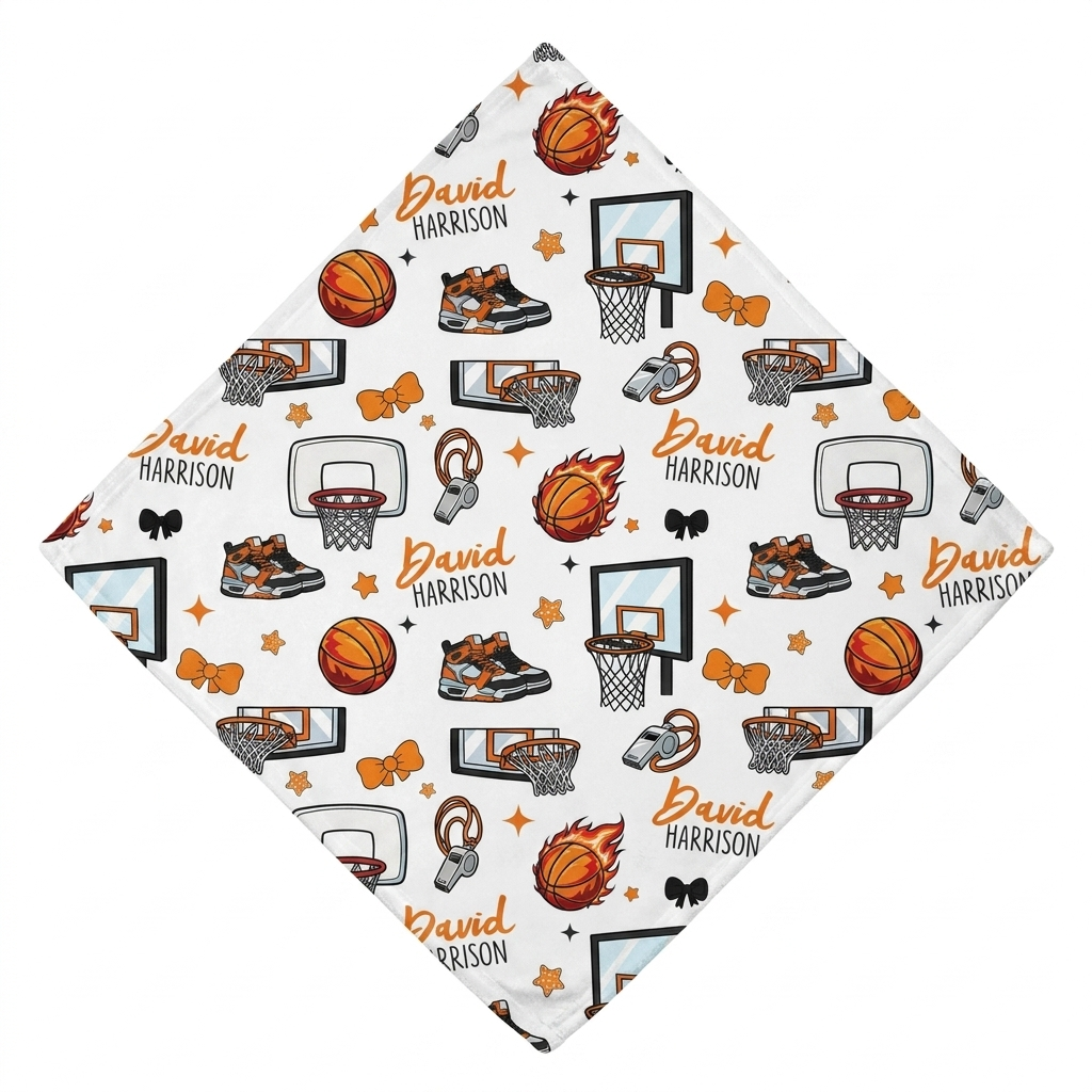 Personalized Hooded Towel in Basketball
