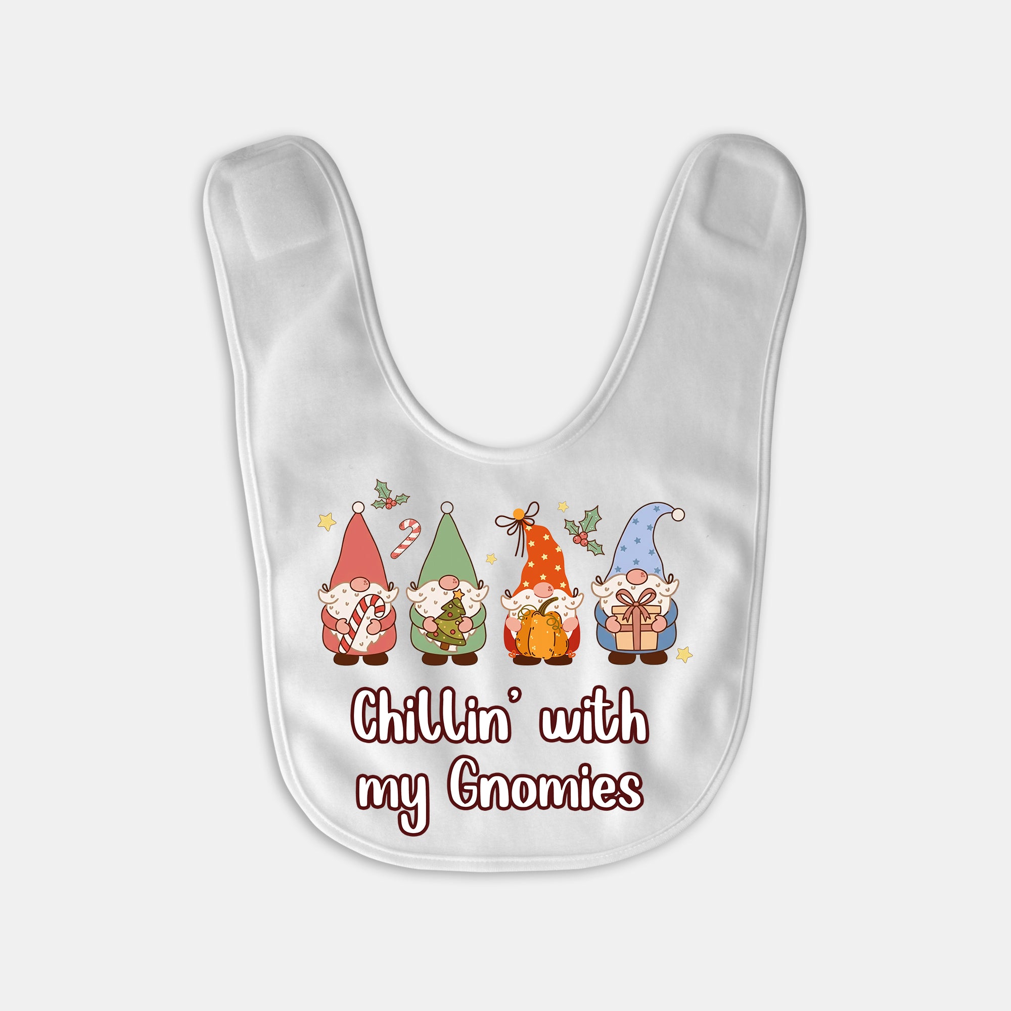 Christmas Gnomes Bib