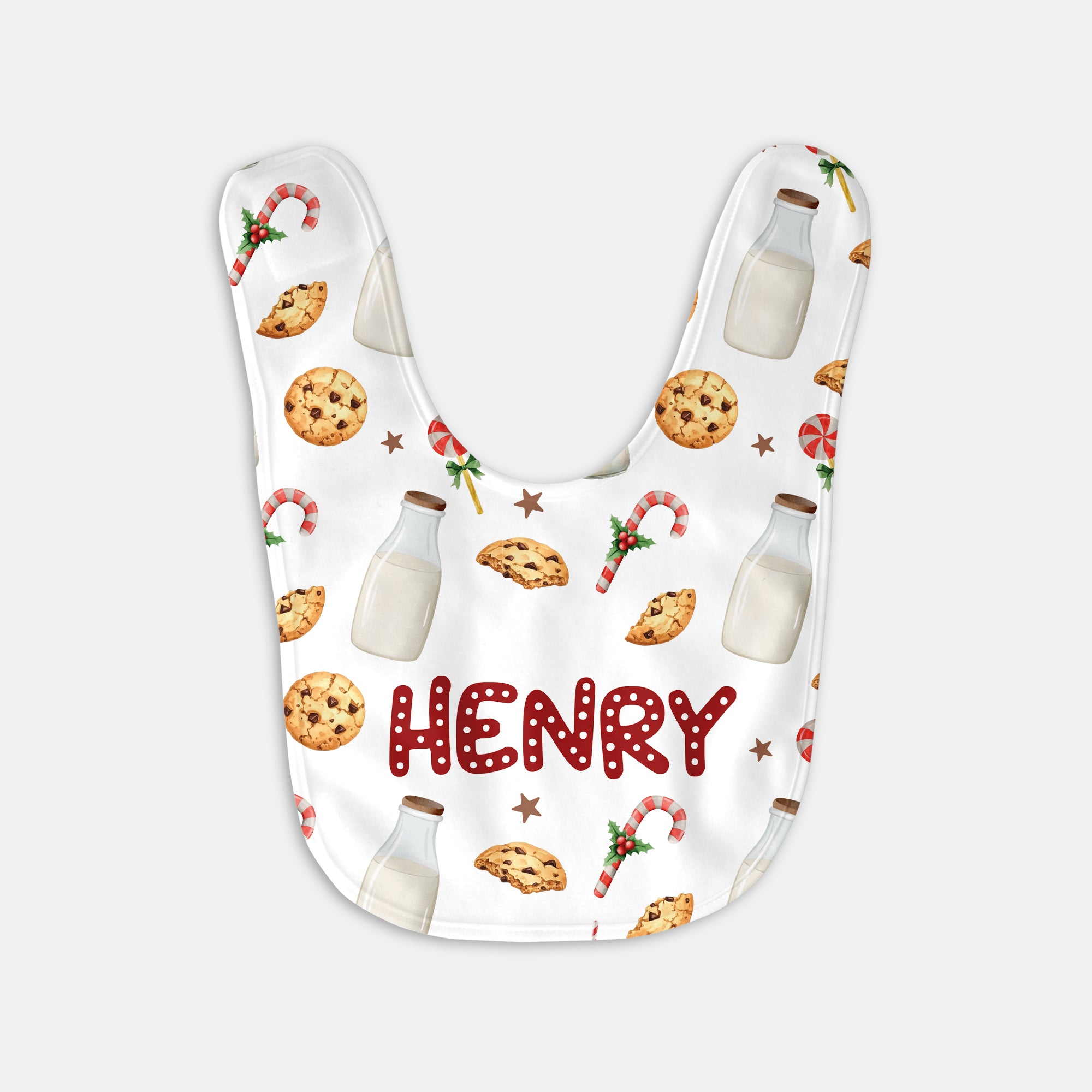 Personalized Bib and Burp Cloth Set in Sweet Cookie