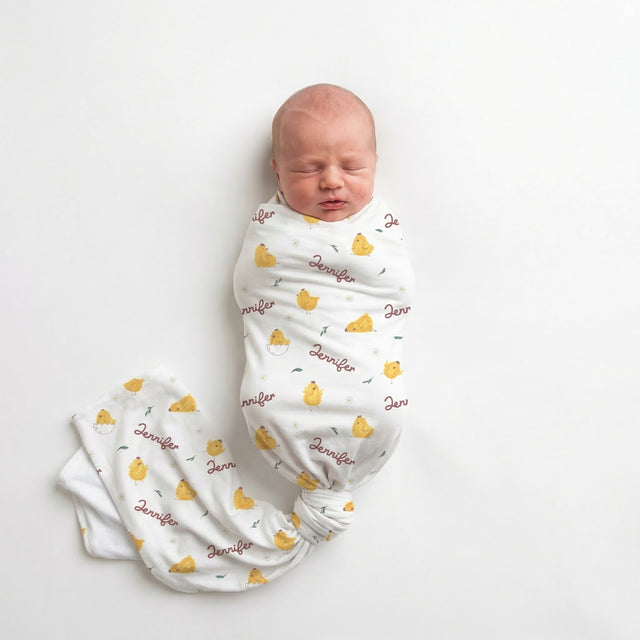 Personalized Swaddle in Little Chick