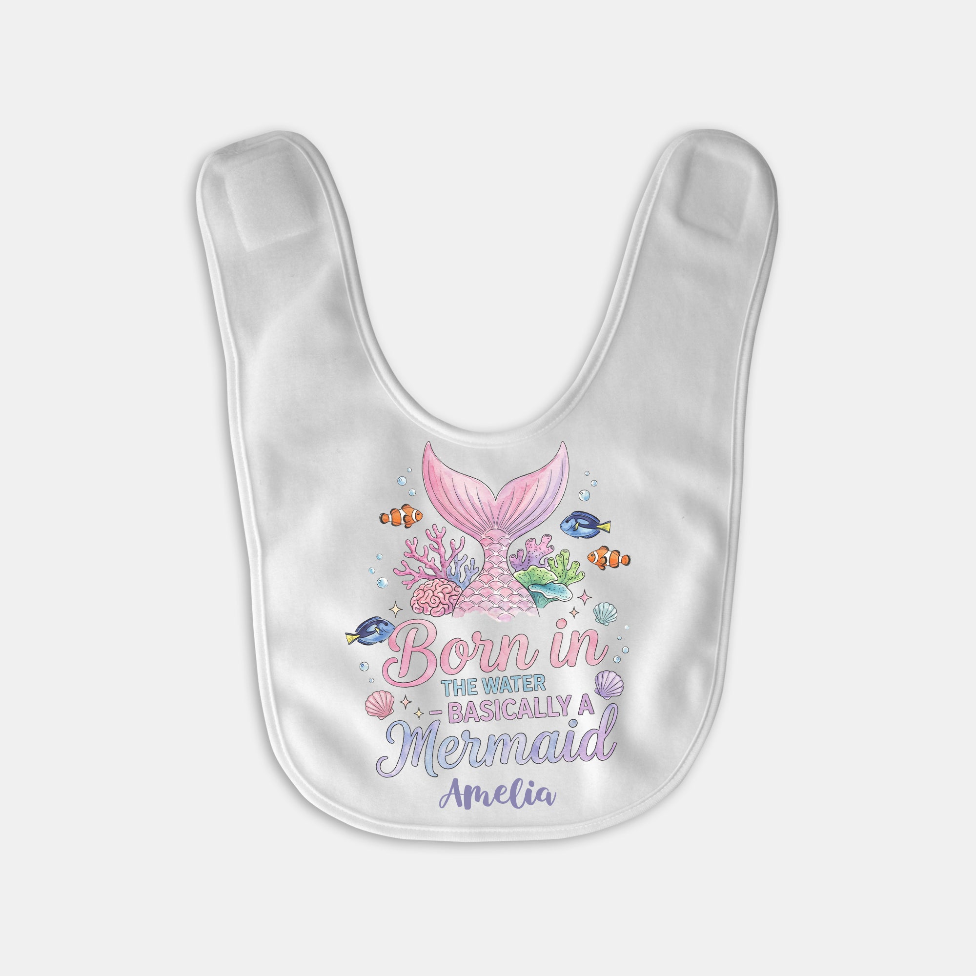 Personalized Bib in Little Mermaid
