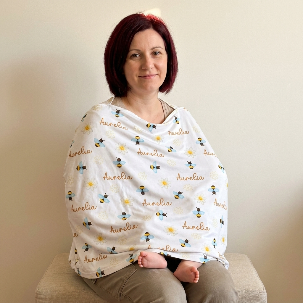 Personalized 5-in-1 Nursing Cover in Beebee