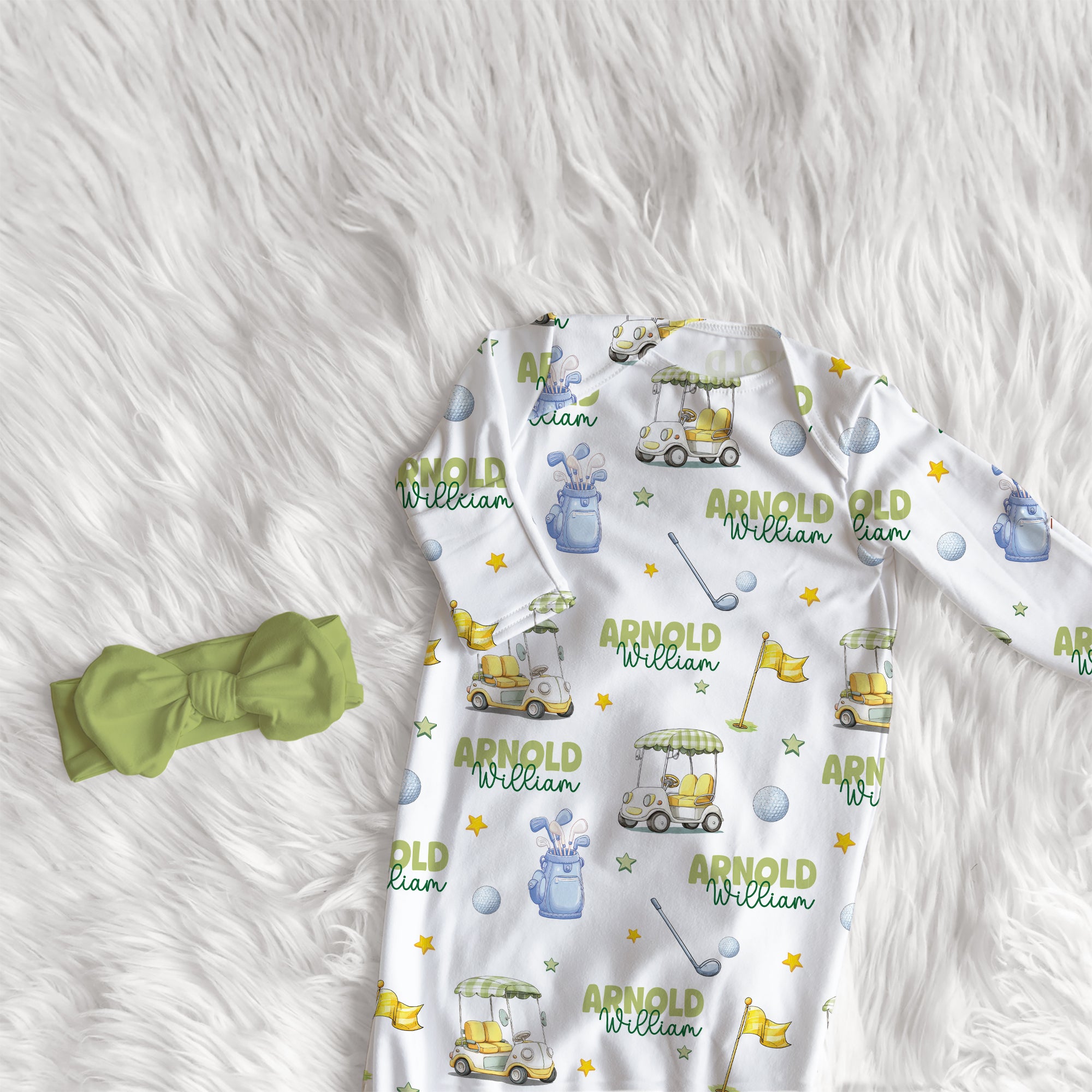 Personalized Sleep Gown in Country Club Cuties