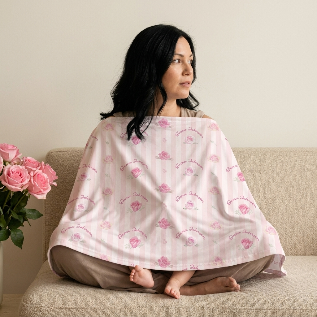 5-in-1 Nursing Cover in Rosy