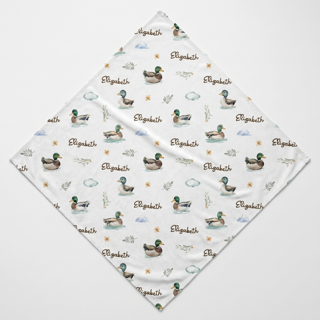 Personalized Hooded Towels in Mallard