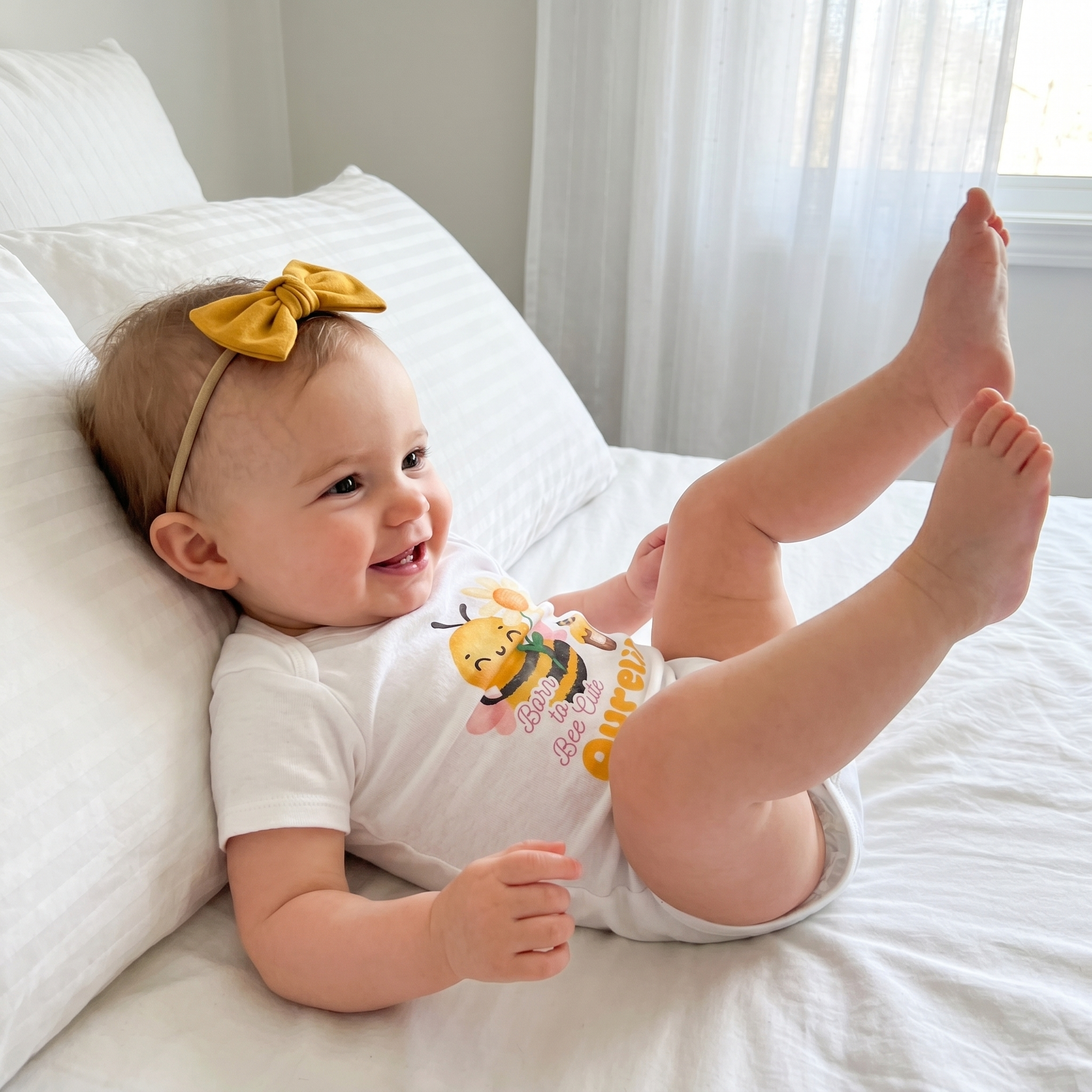 Bee Cute Personalized Graphic Bodysuit