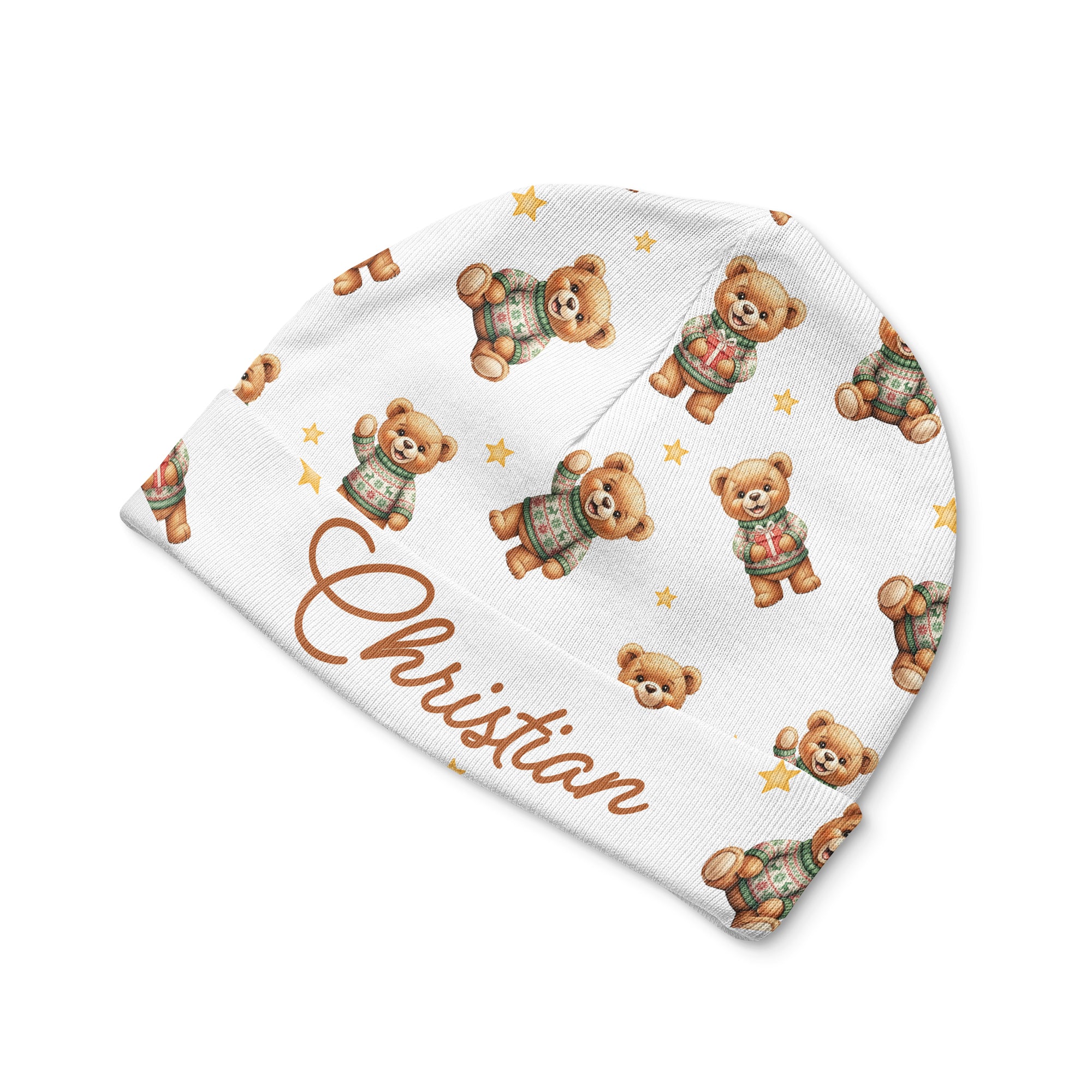 Personalized Beanie in Cozy Bear
