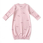 Personalized Sleep Gown in Cherry Blossom Gingham