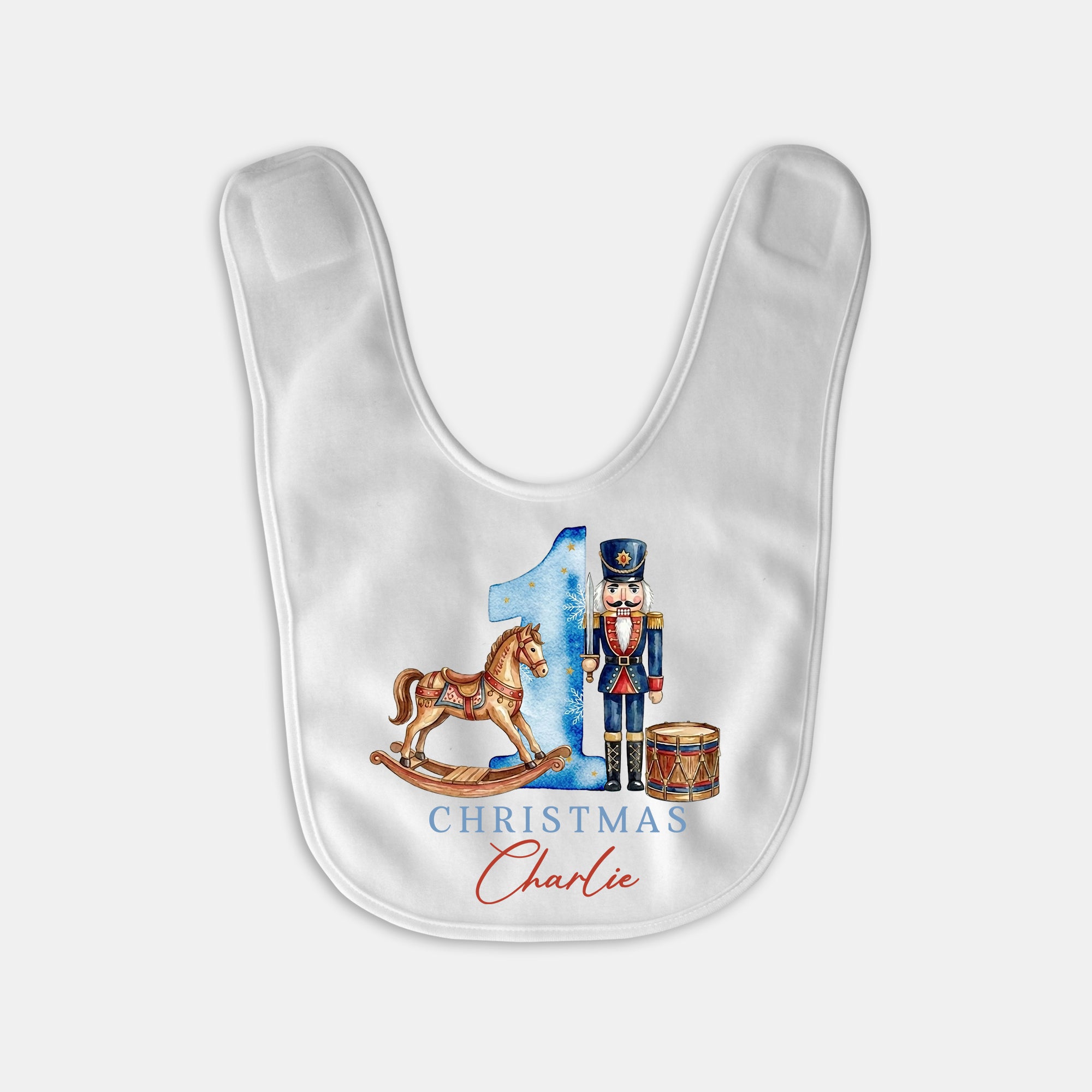 Personalized Bib in 1st Christmas