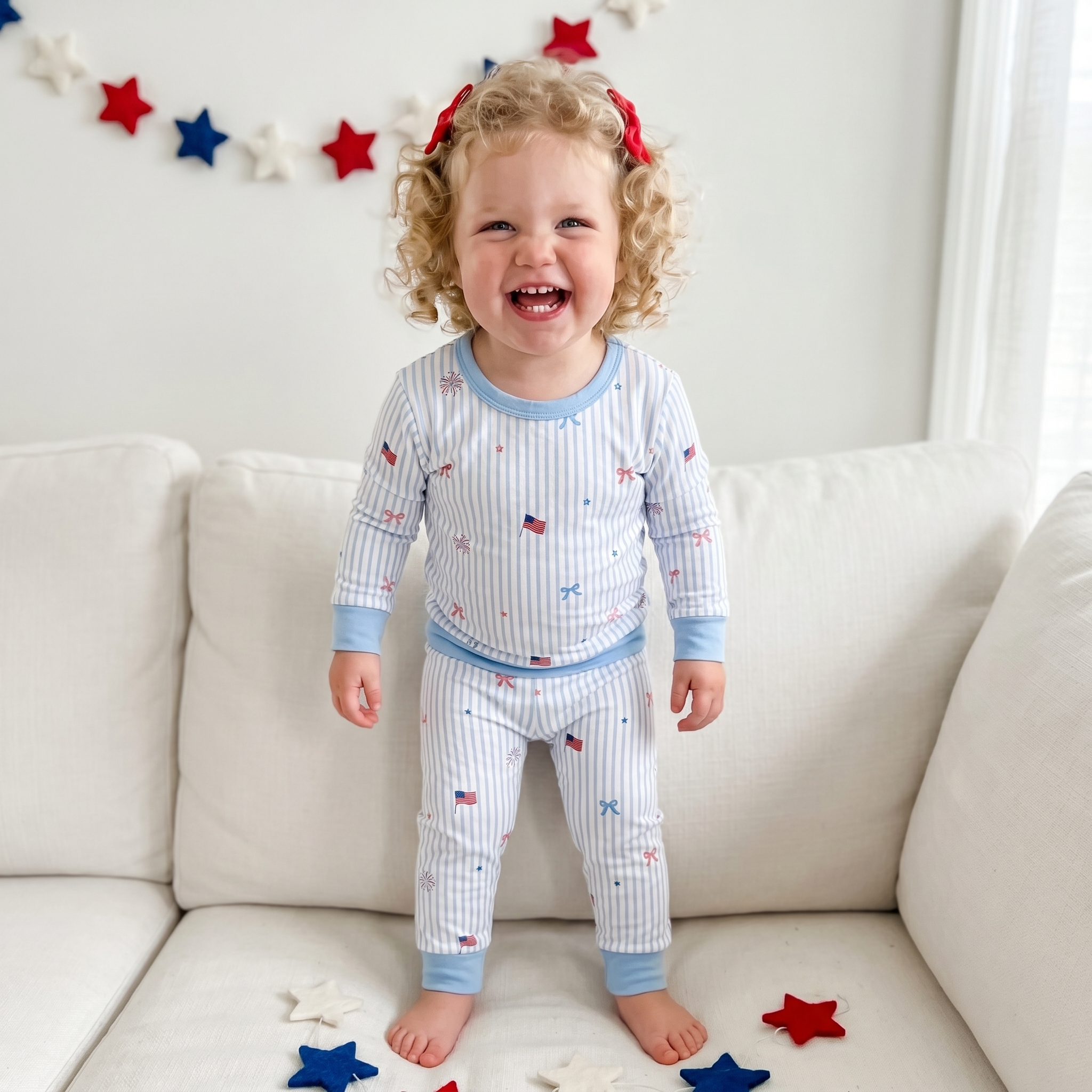 Pajama Set in Patriotic