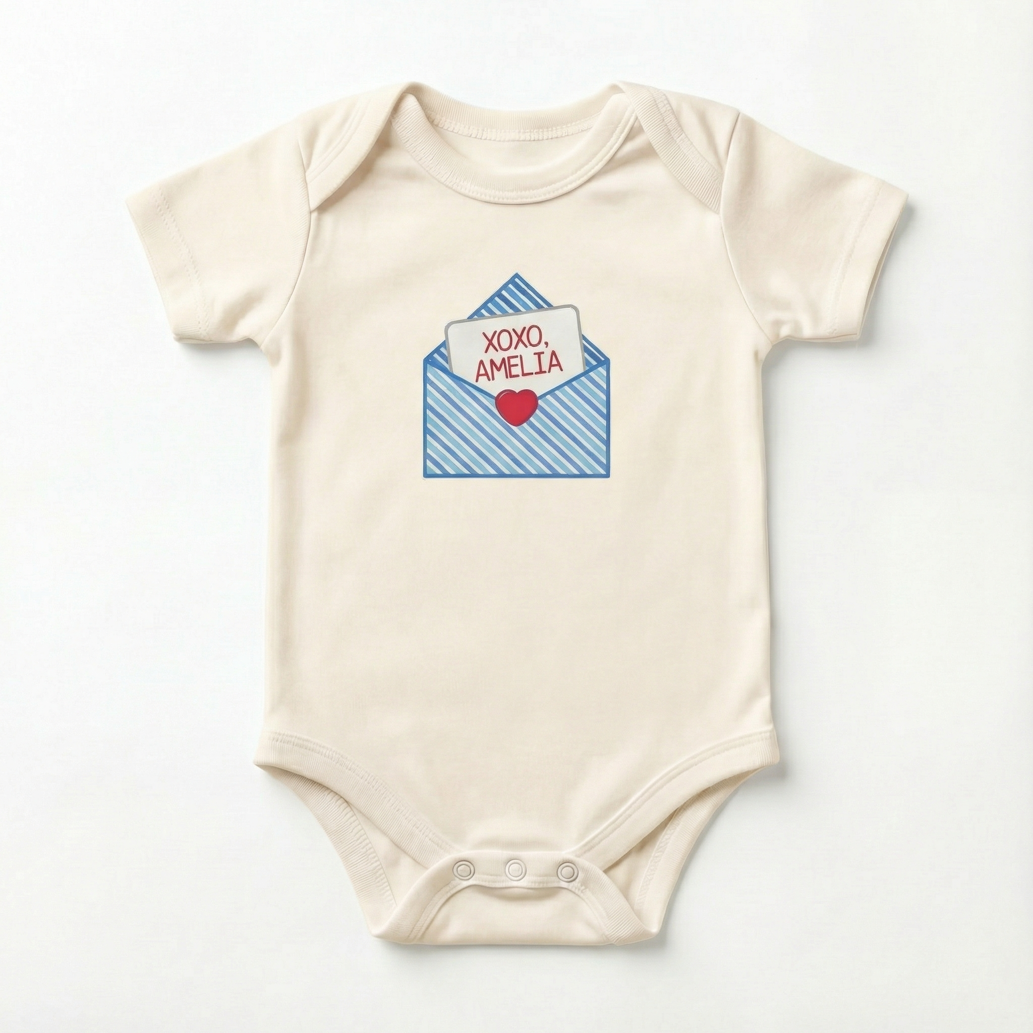 XOXO Letter Personalized Bodysuit