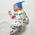 Personalized Sleep Gown in Pit Crew