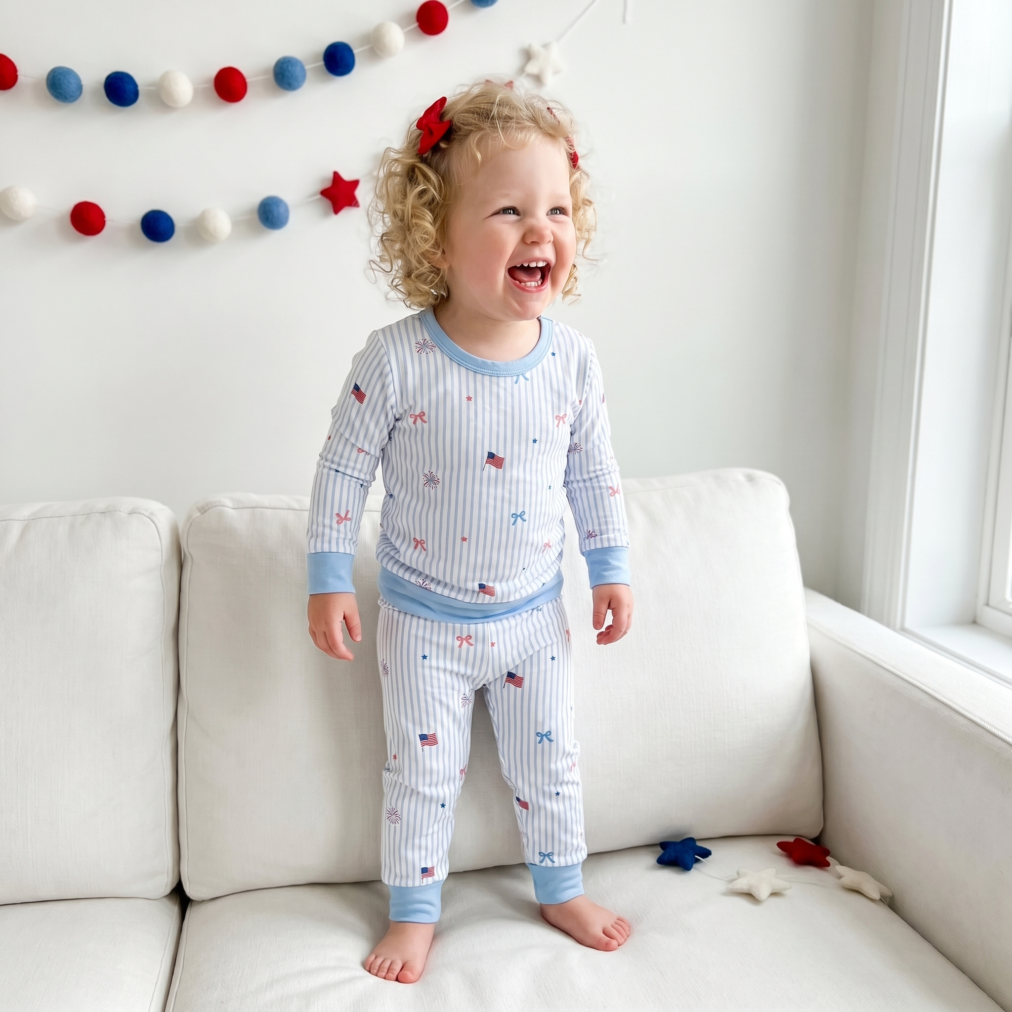 Pajama Set in Patriotic