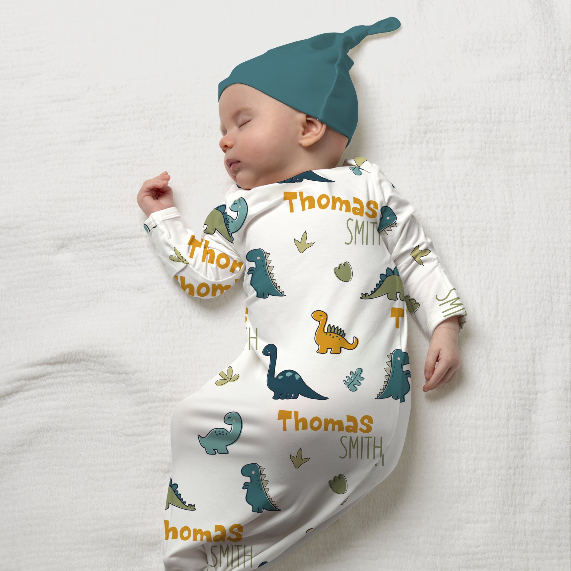 Personalized Sleep Gown in Mini Dinosaur
