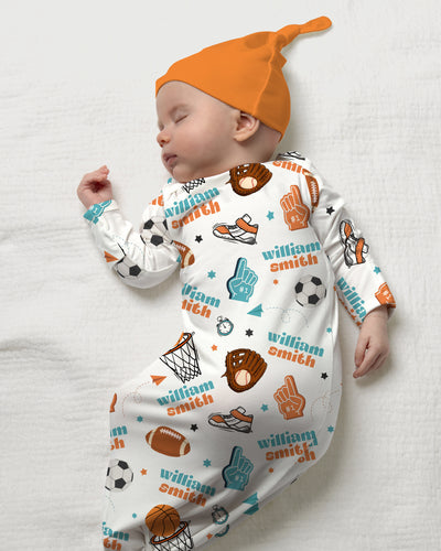 Personalized Sleep Gown in Half Time