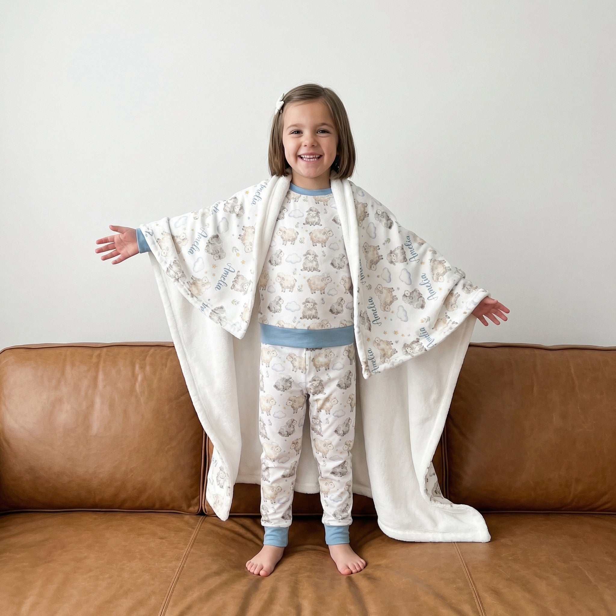Pajama Set in Lamb