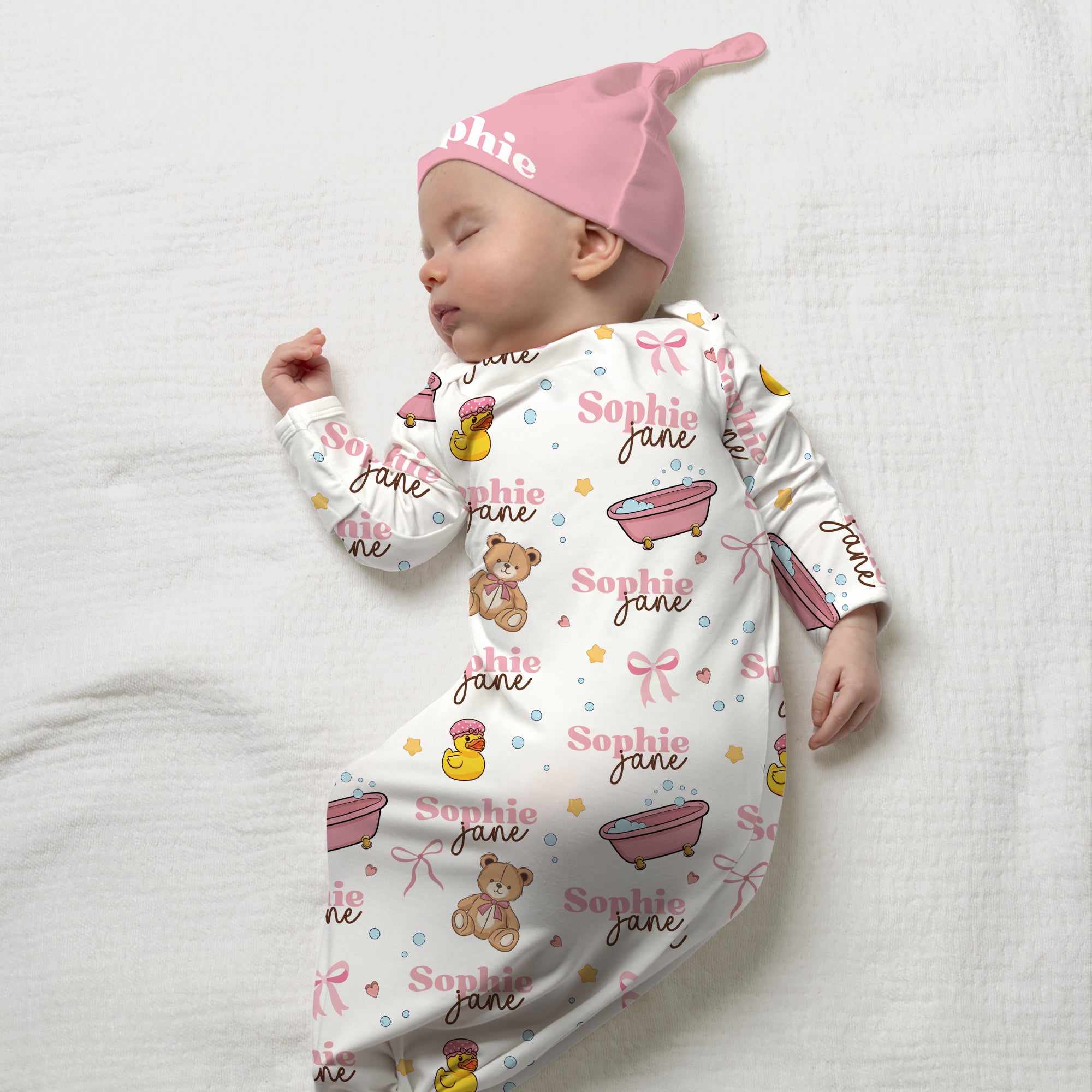 Personalized Sleep Gown in Bathtime Besties