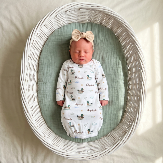 Personalized Sleep Gown in Mallard