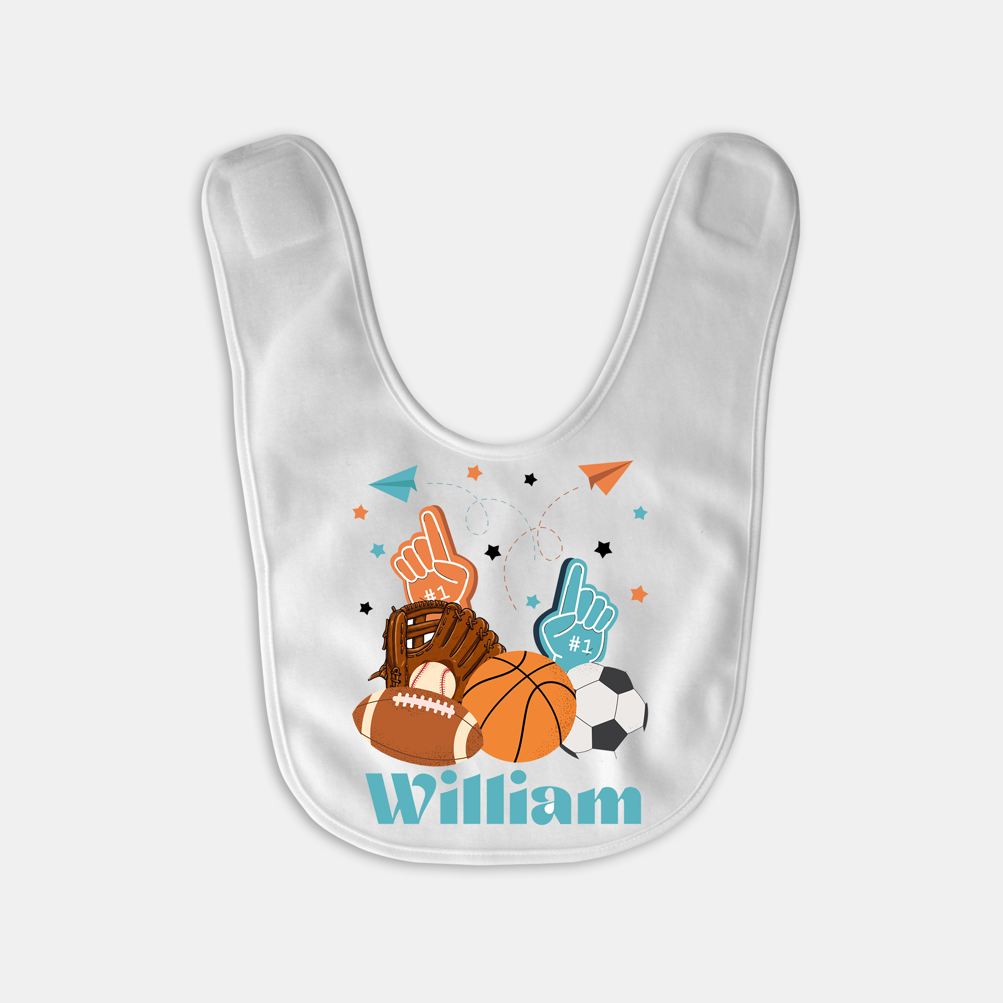 Personalized Bib in Half Time