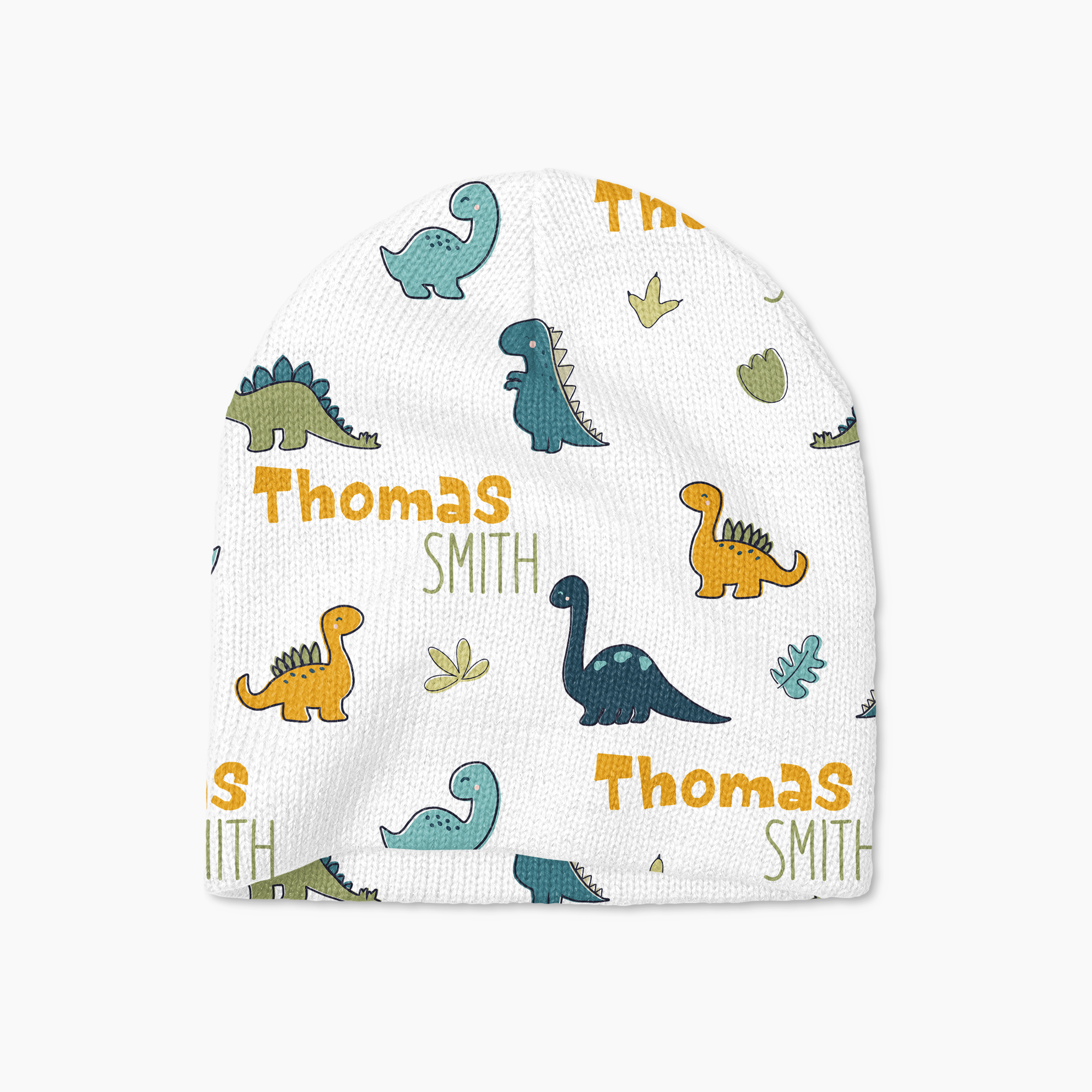 Personalized Beanie in Mini Dinosaur