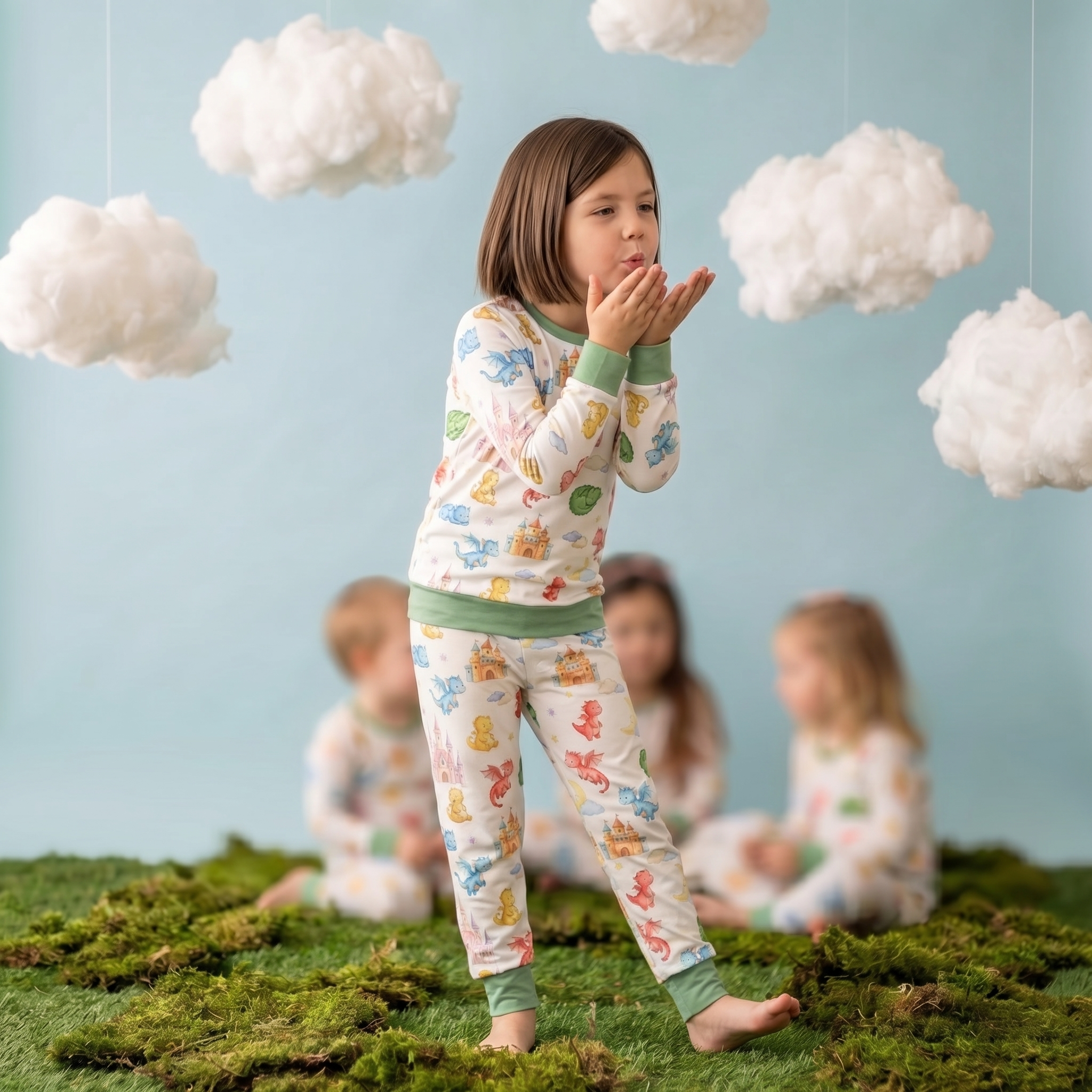 Pajama Set in Dragon Kingdom
