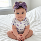 Personalized Bodysuit in Purple Butterfly