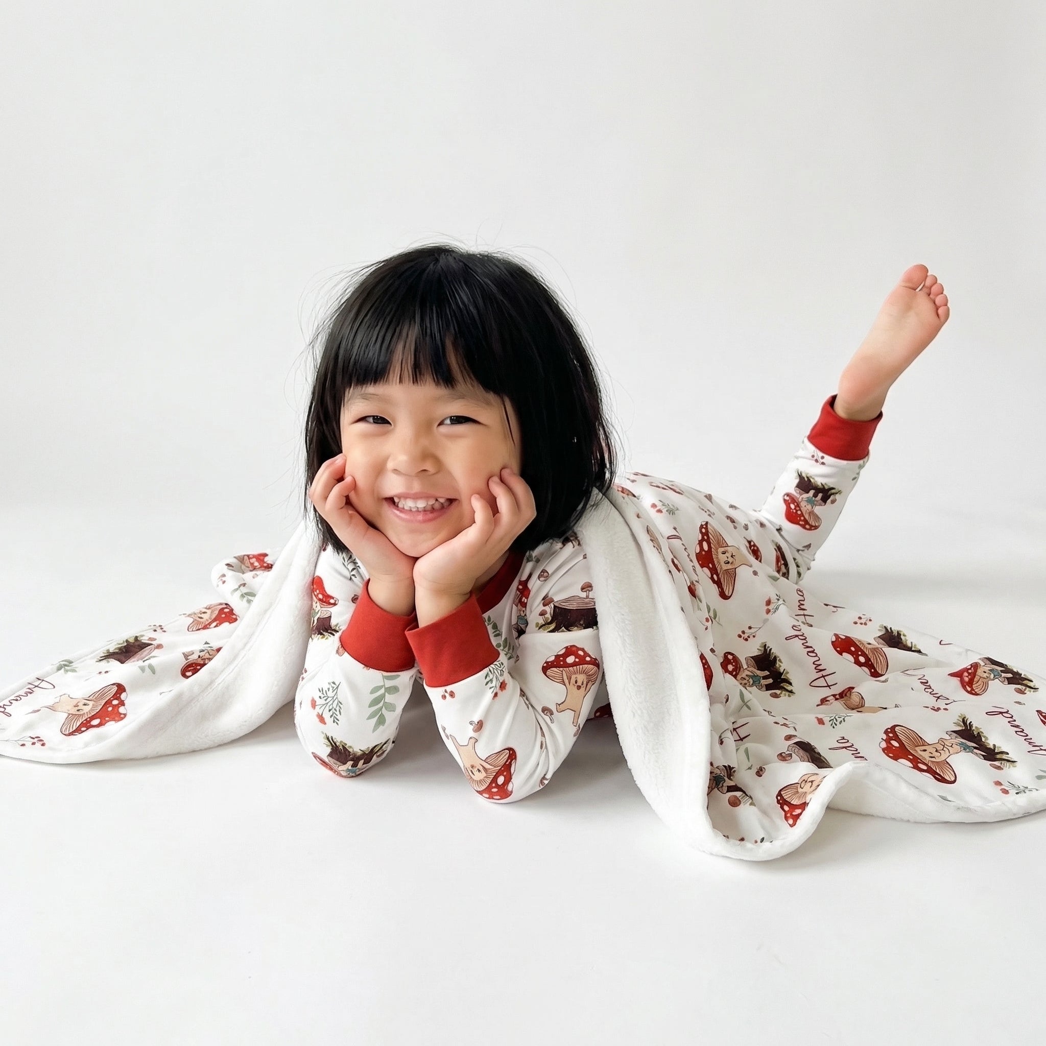 Personalized Blanket in Mushroom