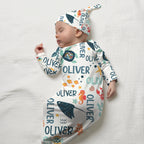Personalized Sleep Gown in Ocean Animals