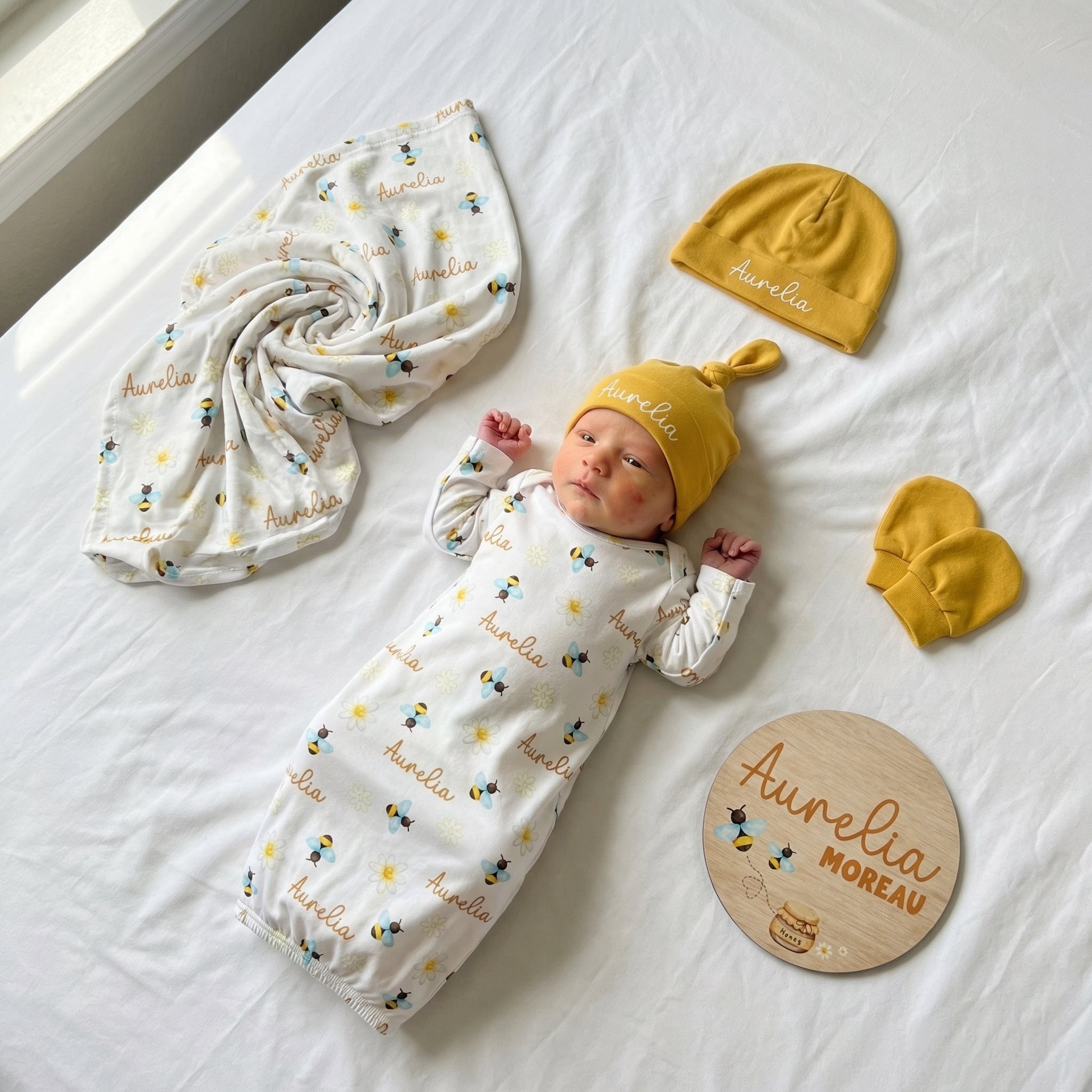 Personalized Sleep Gown in BeeBee