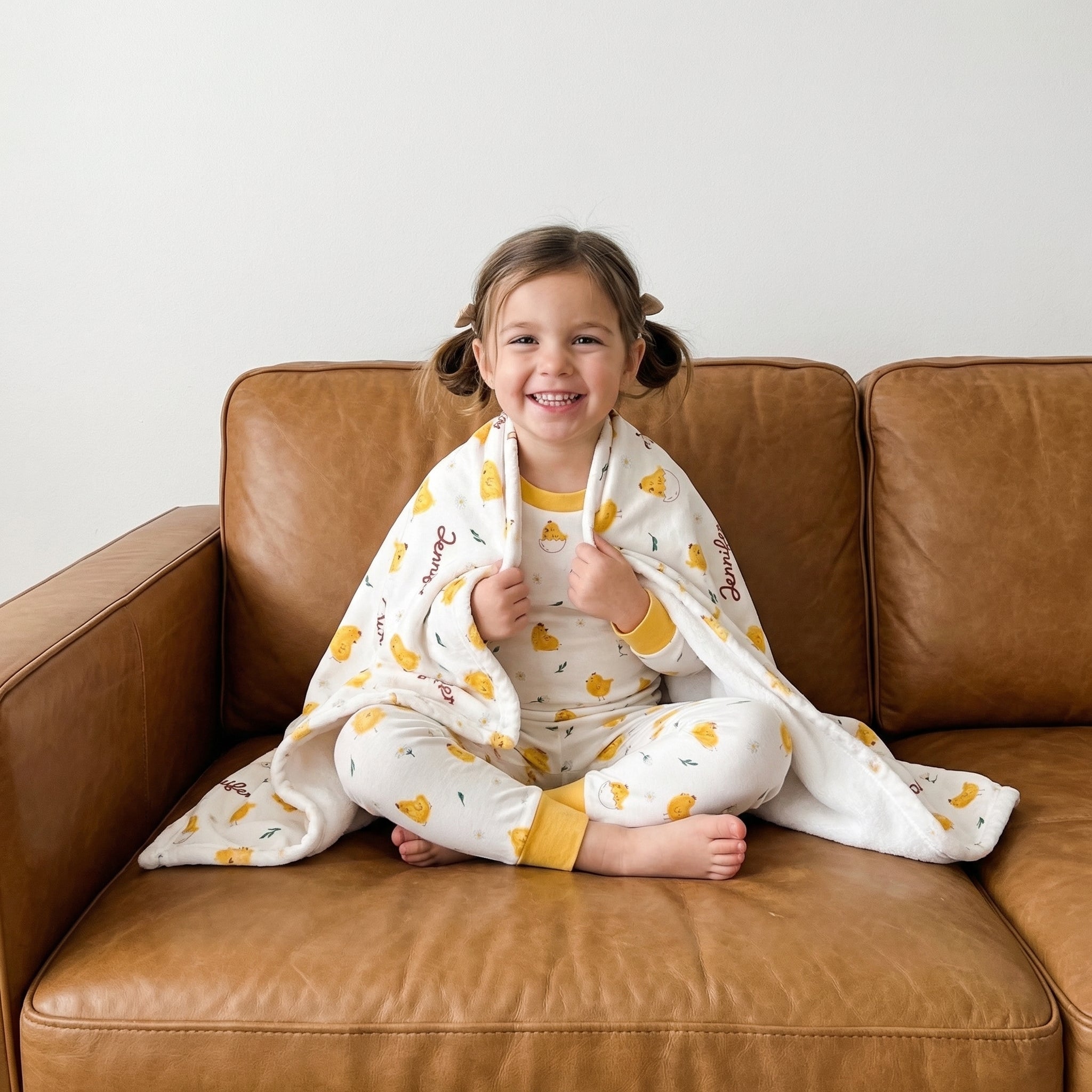 Personalized Blanket in Little Chick