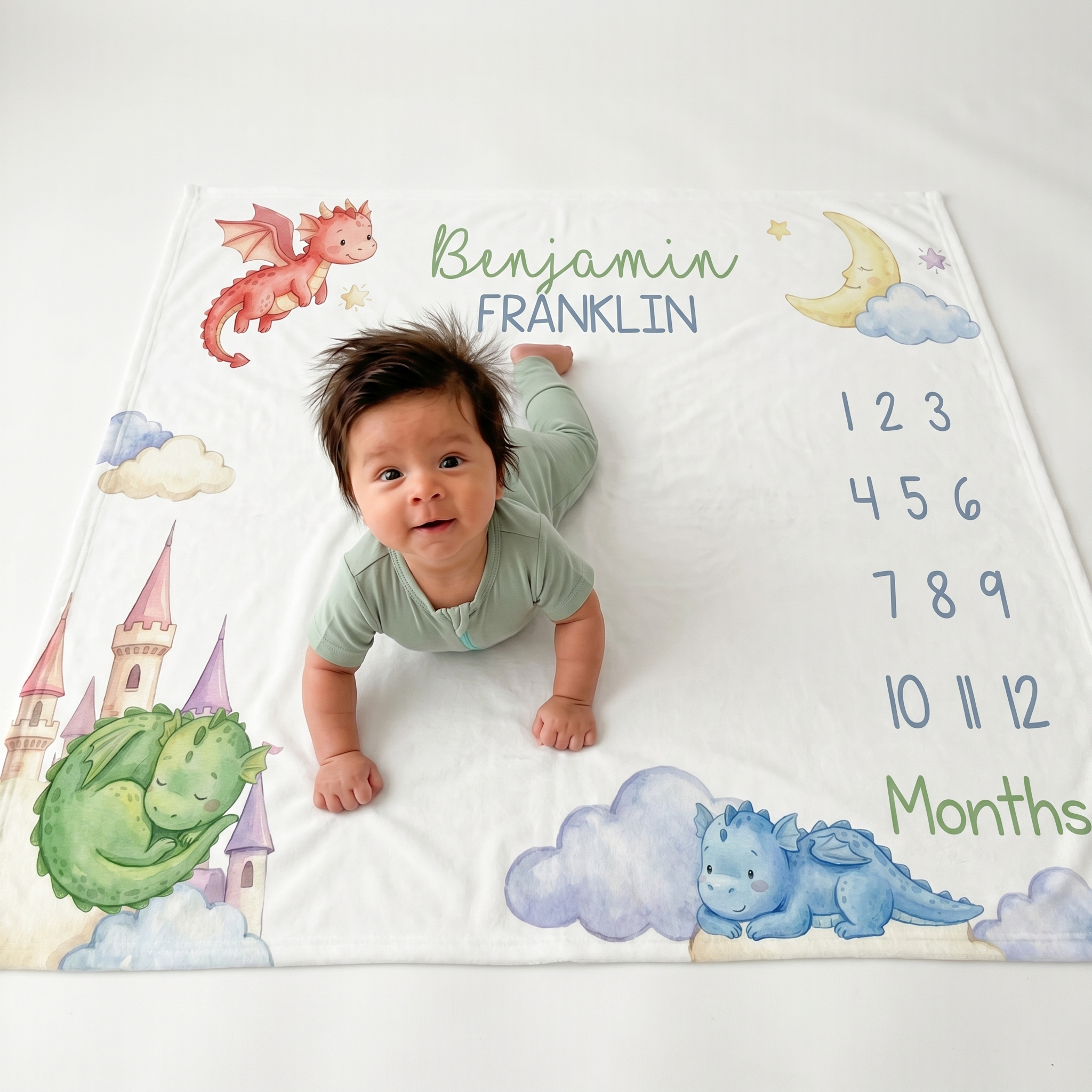 Milestone Blanket in Dragon Kingdom