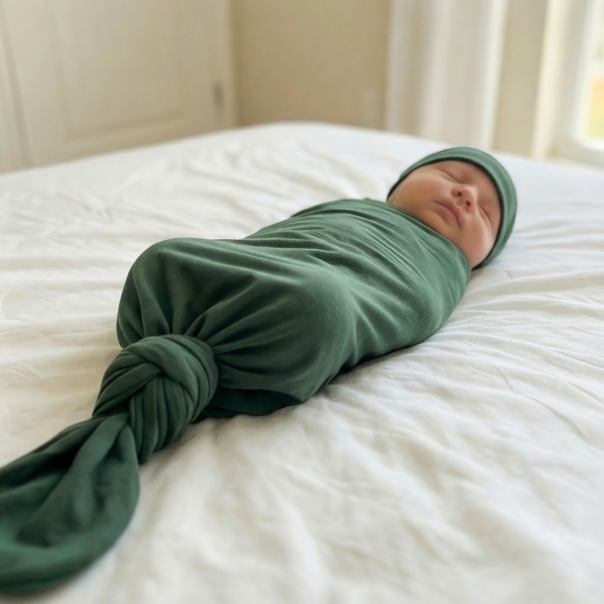 Swaddle Blanket in Evergreen