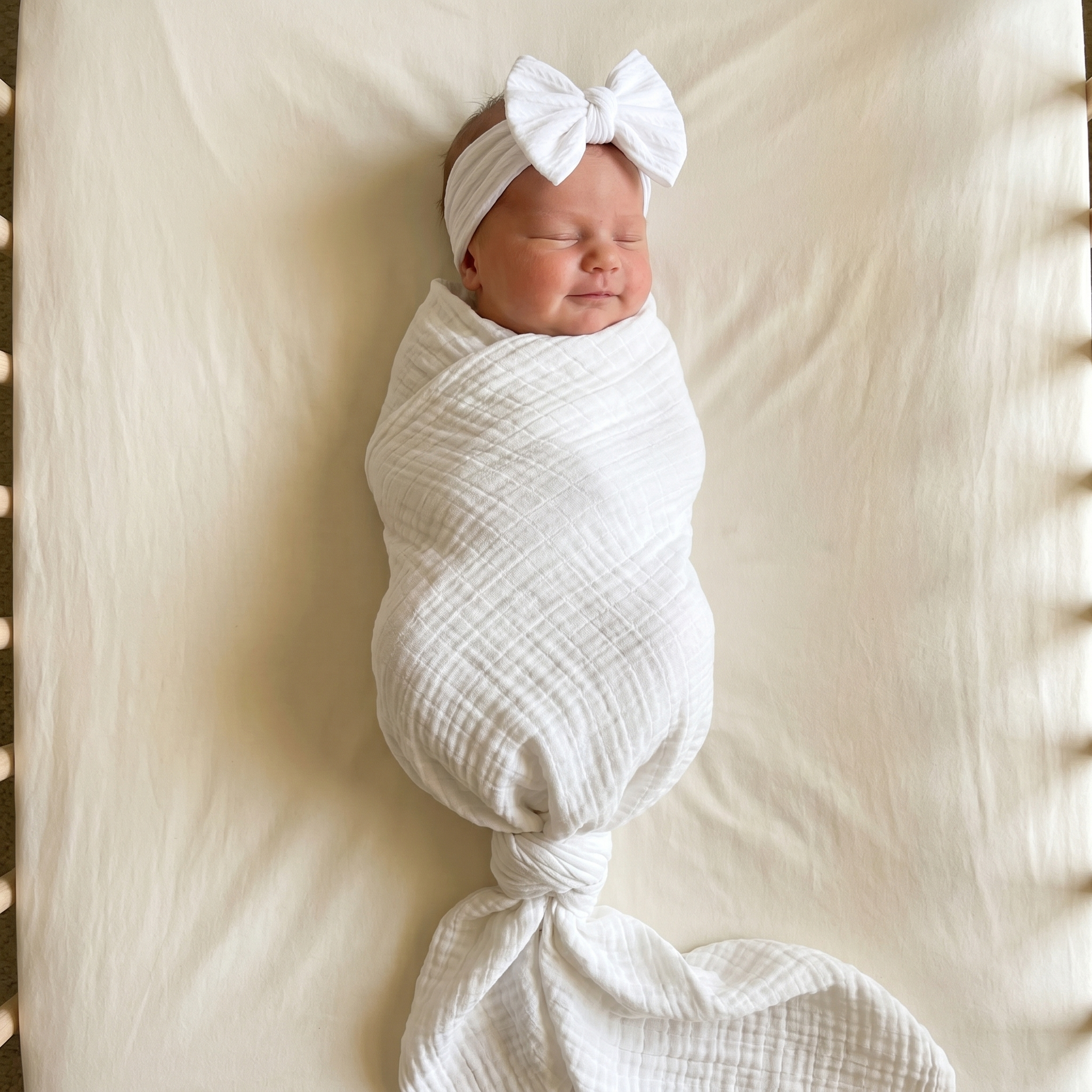 Muslin Swaddle in White