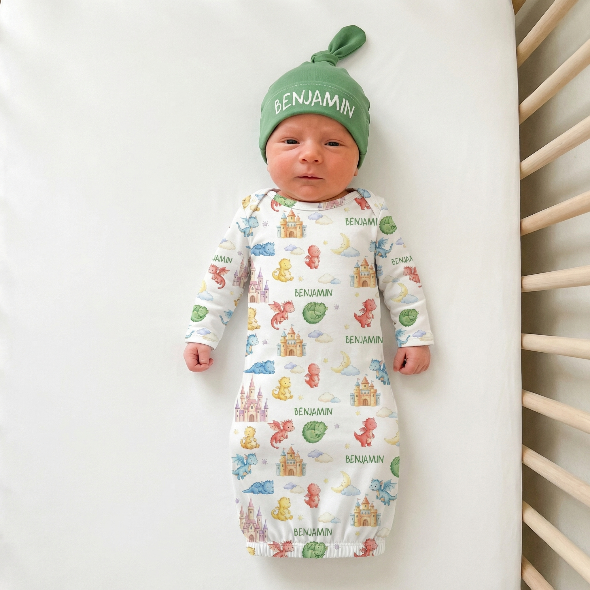 Personalized Sleep Gown in Dragon Kingdom