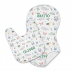 Personalized Bib and Burp Cloths in Sea Animals