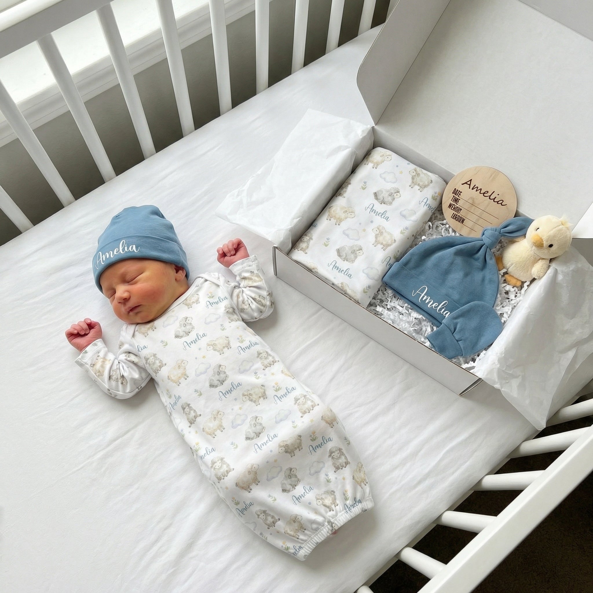 Personalized Sleep Gown in Lamb