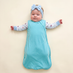 Embroidered Sleep Bag in Lake Blue 1.0 TOG