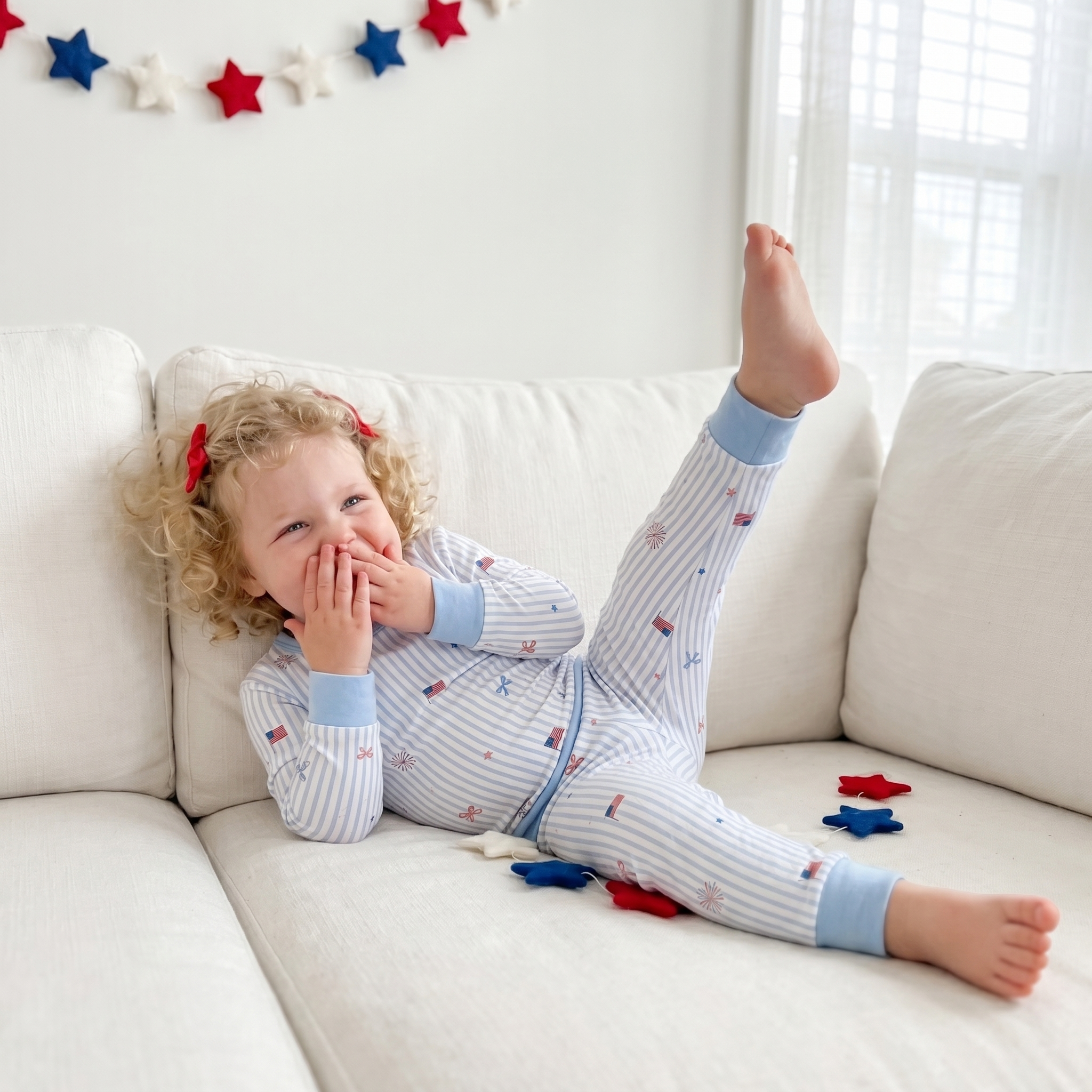 Pajama Set in Patriotic