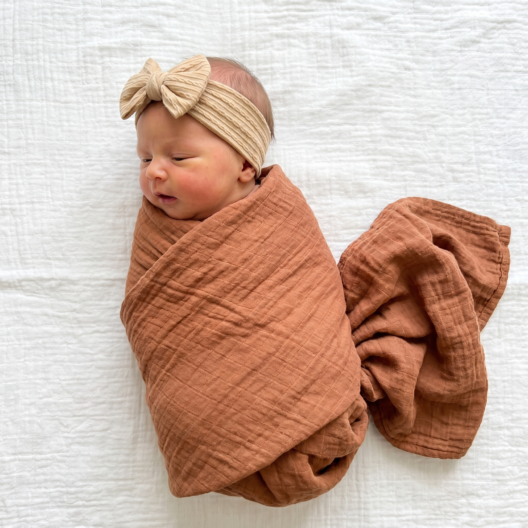Muslin Swaddle in Brown