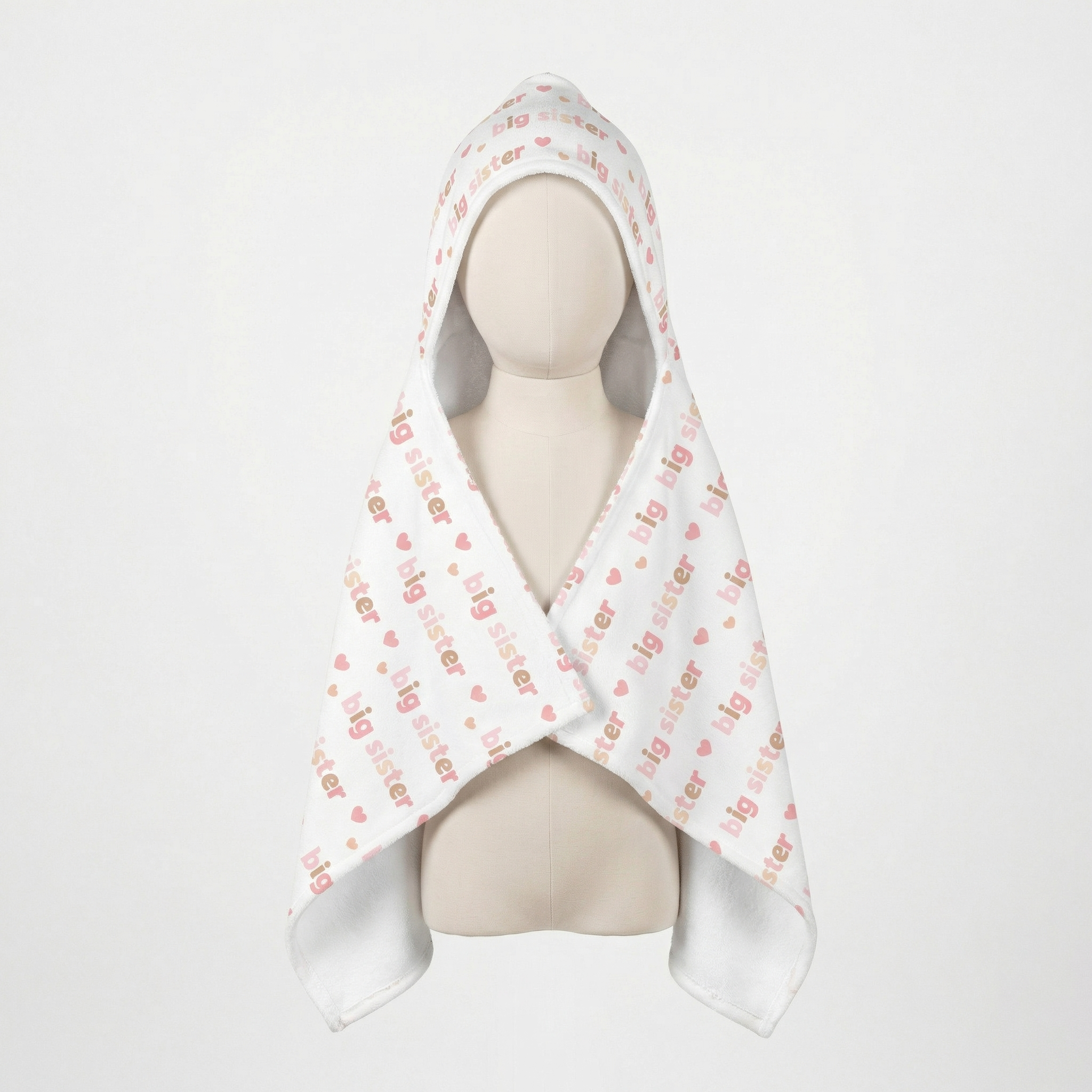 Kids Hooded Towel in Big Sister