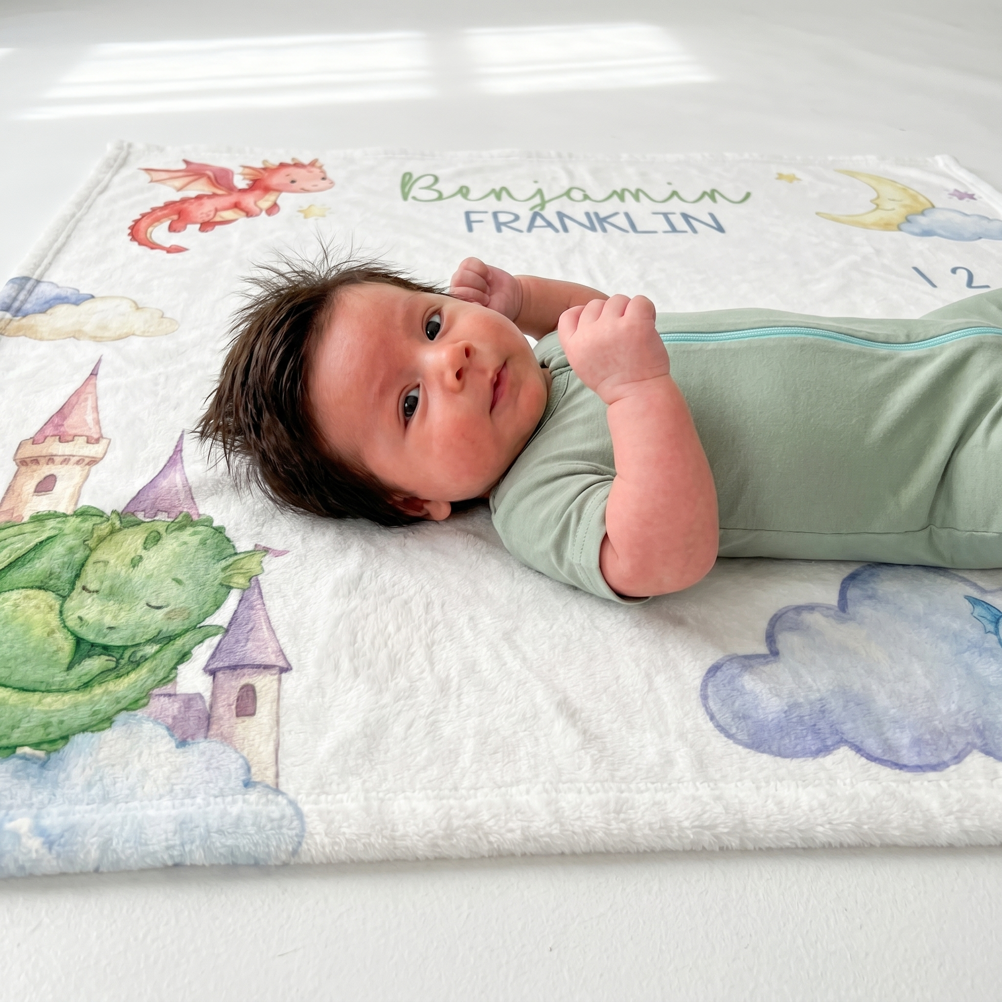 Milestone Blanket in Dragon Kingdom