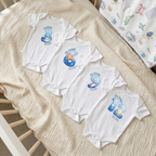 Milestones Graphic Bodysuit in Sea Animals