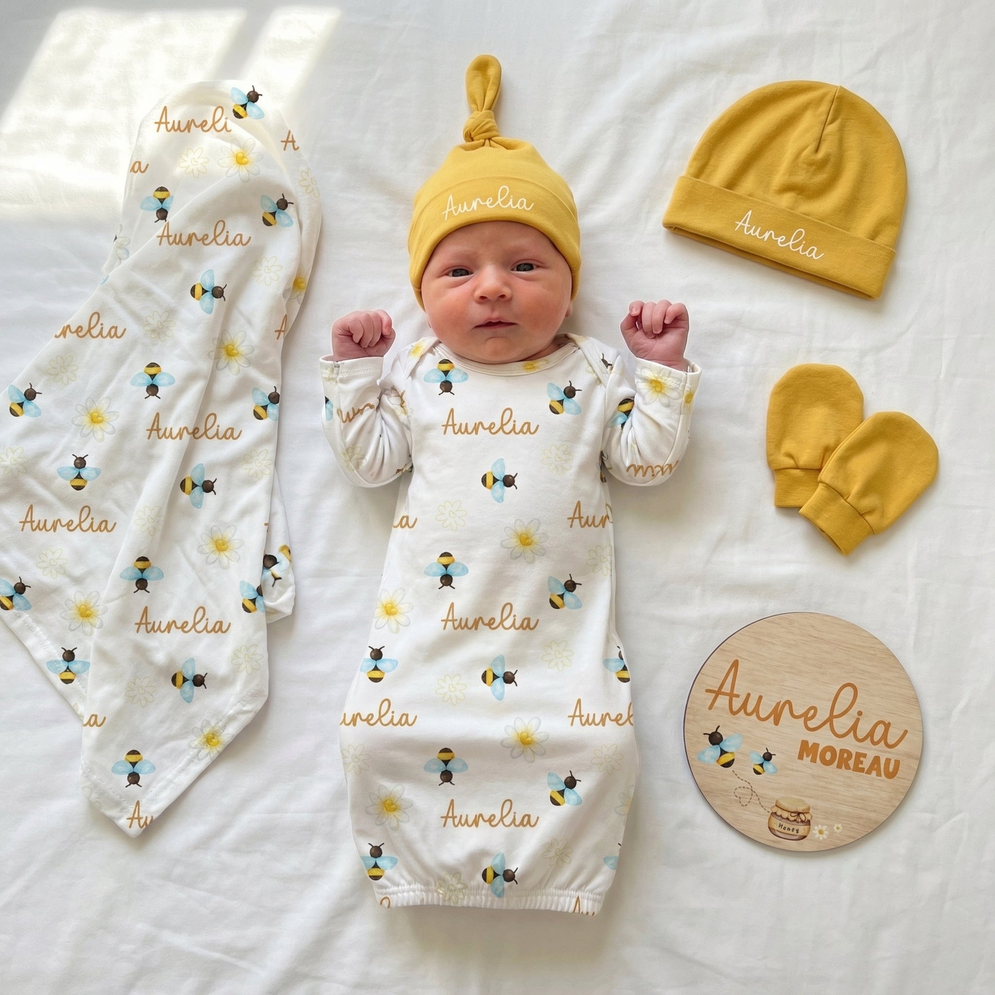 Personalized Sleep Gown in BeeBee