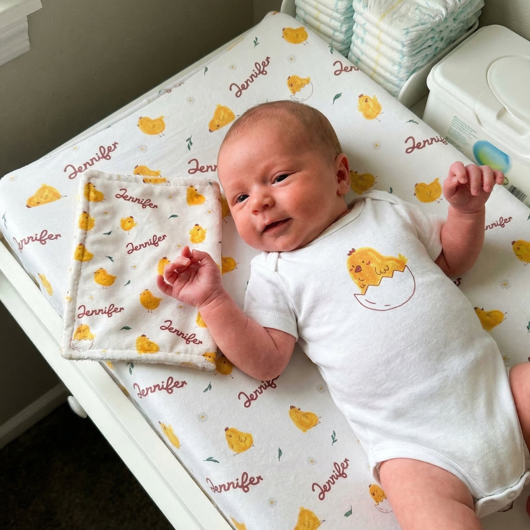 Personalized Mini Lovey in Little Chick
