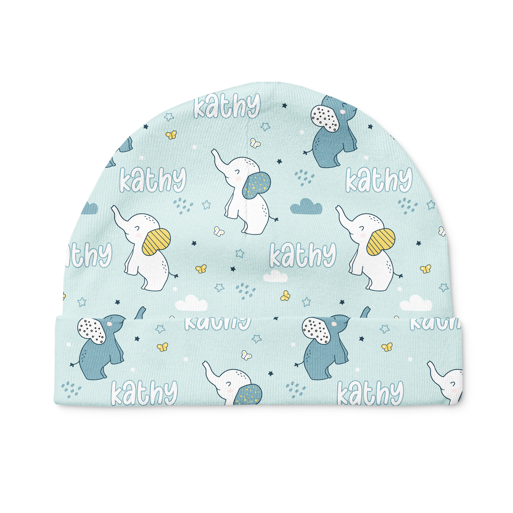 Personalized Beanie in Elephant