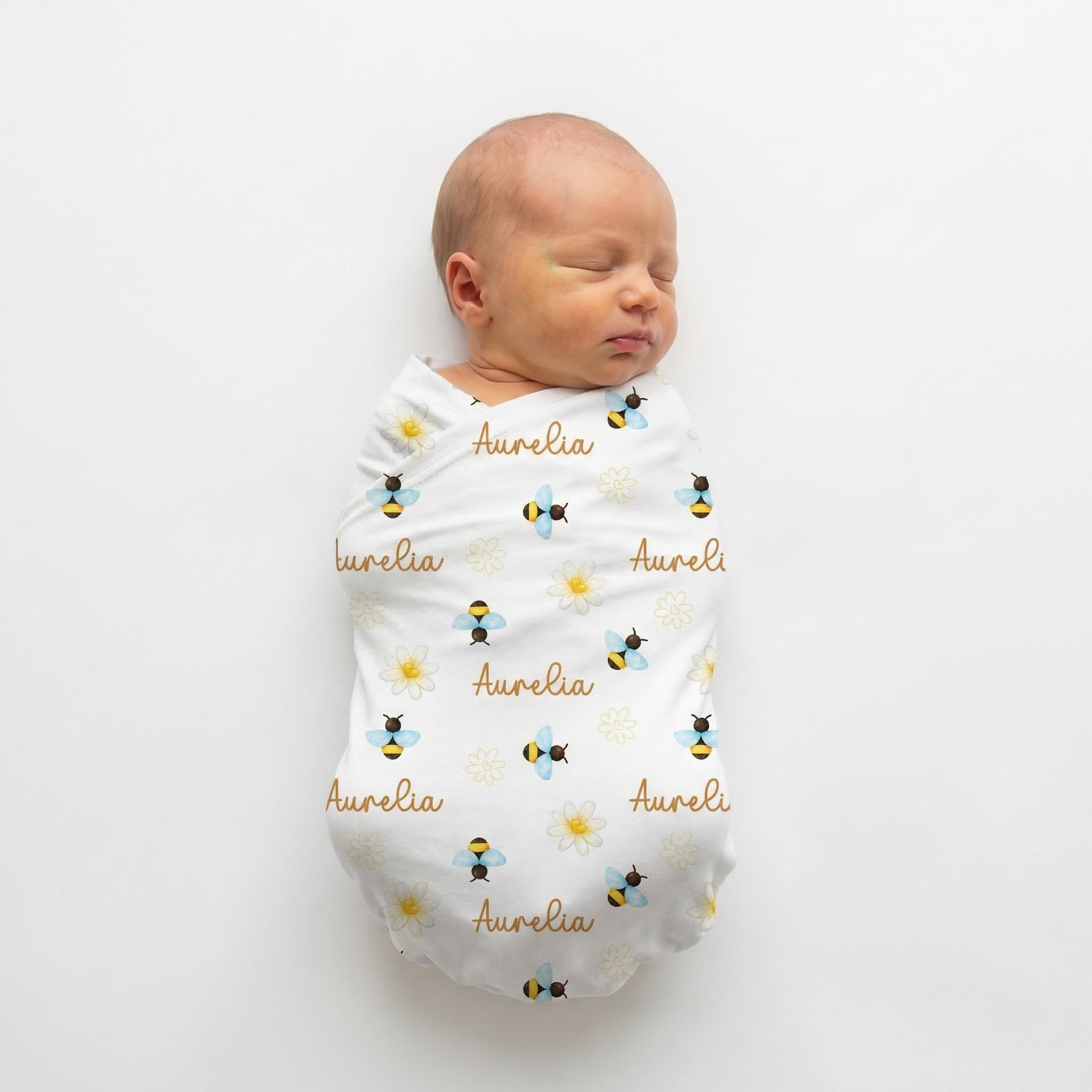 Personalized Swaddle in BeeBee