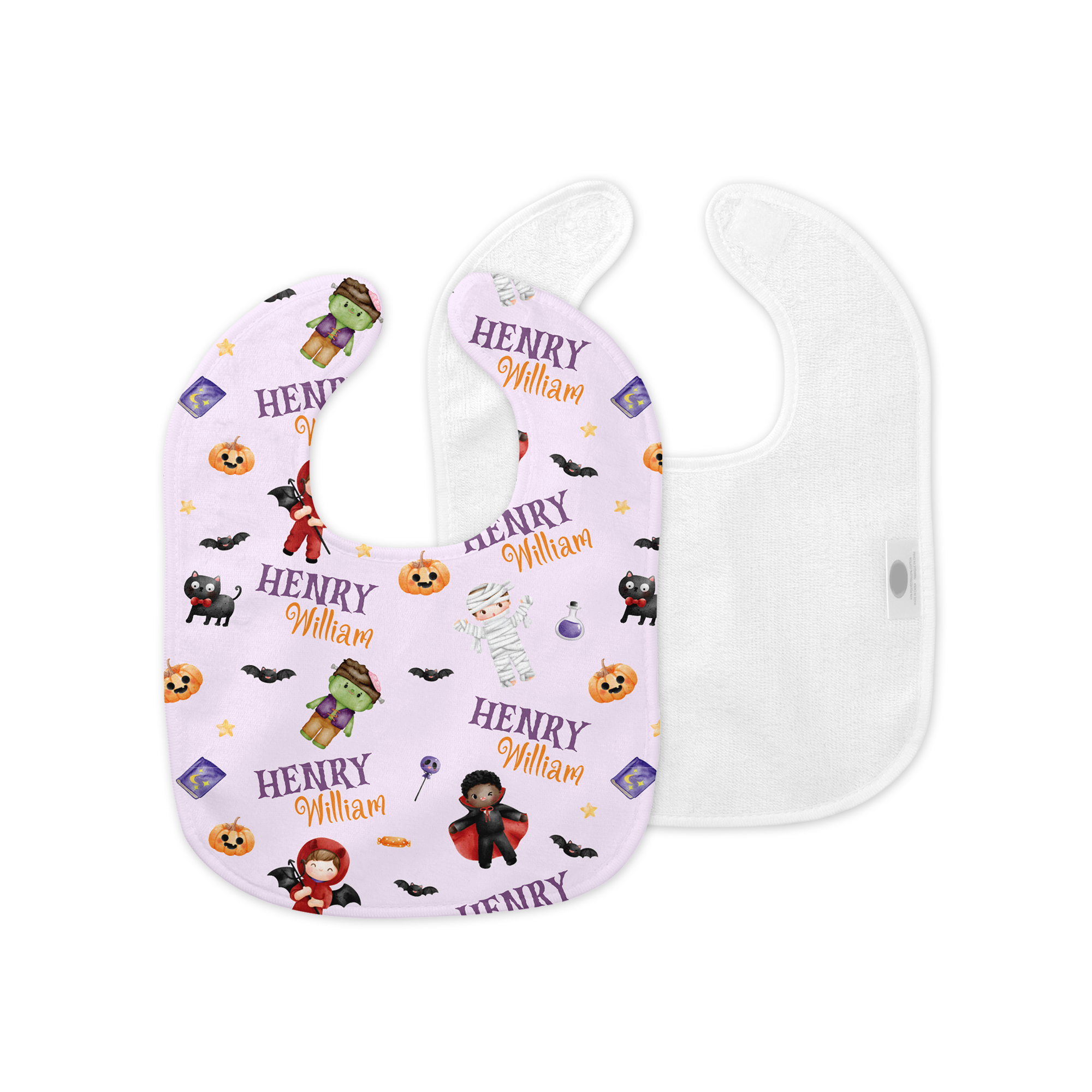 Personalized Bib and Burp Cloth Set in Dress-up Babe