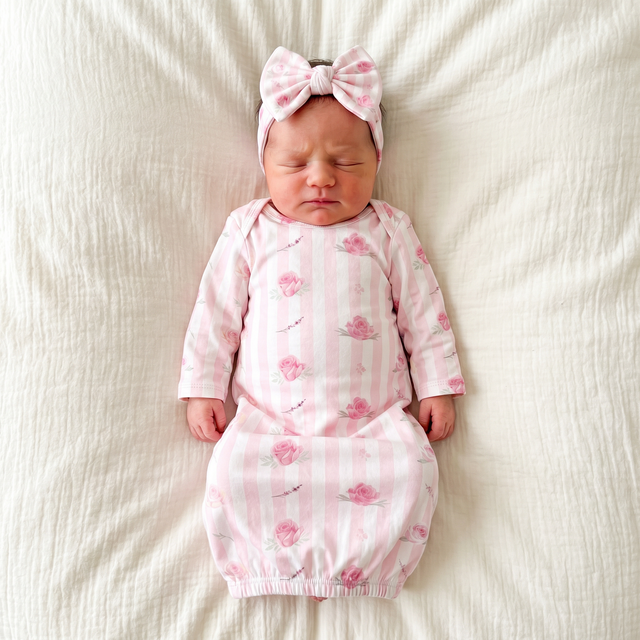 Personalized Sleep Gown in Rosy