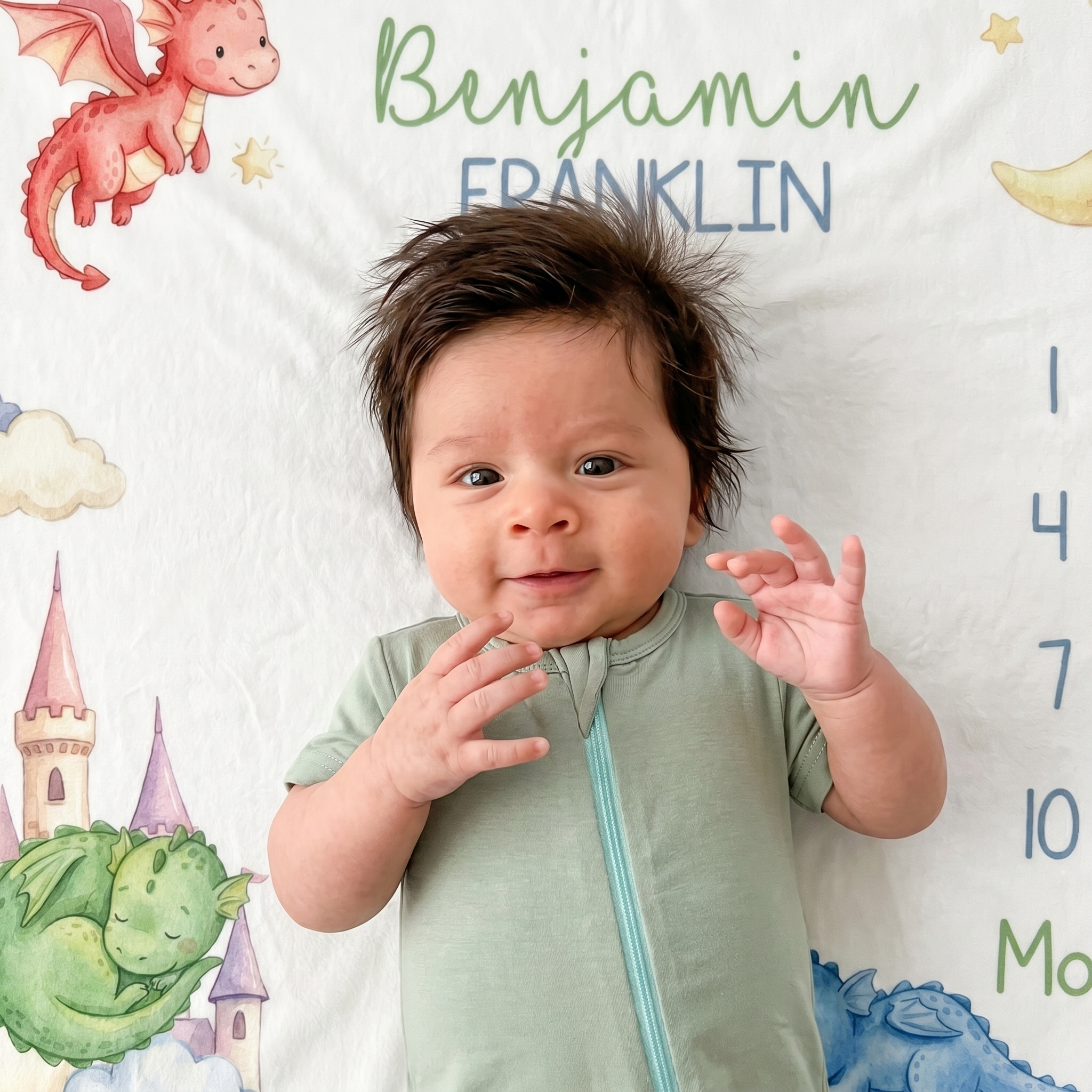 Milestone Blanket in Dragon Kingdom